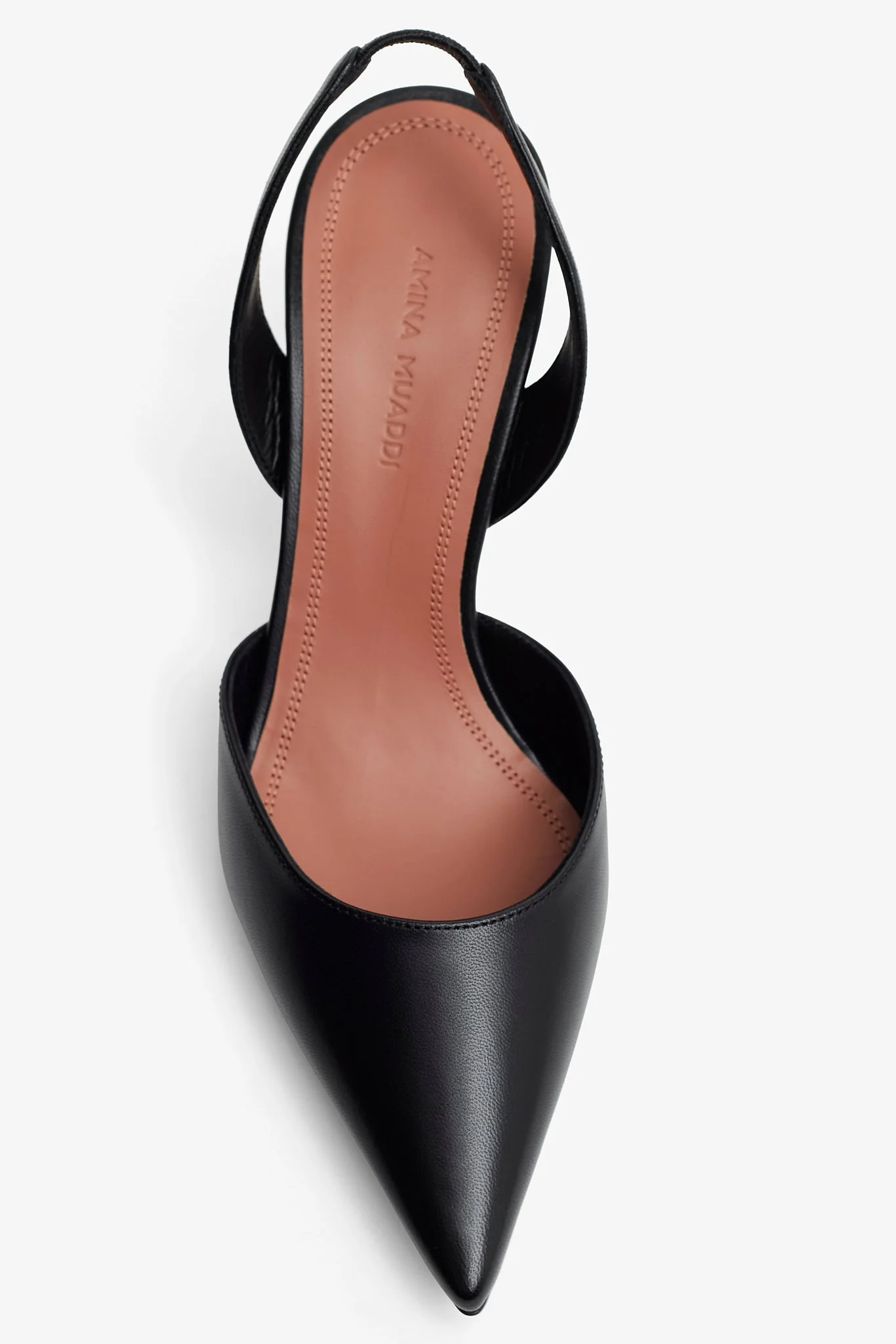Holli Sling 70 black leather pumps - Image 5