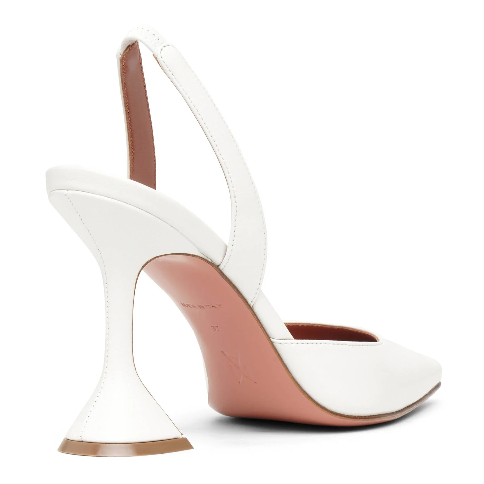 Holli sling 95 white nappa pumps - Image 4