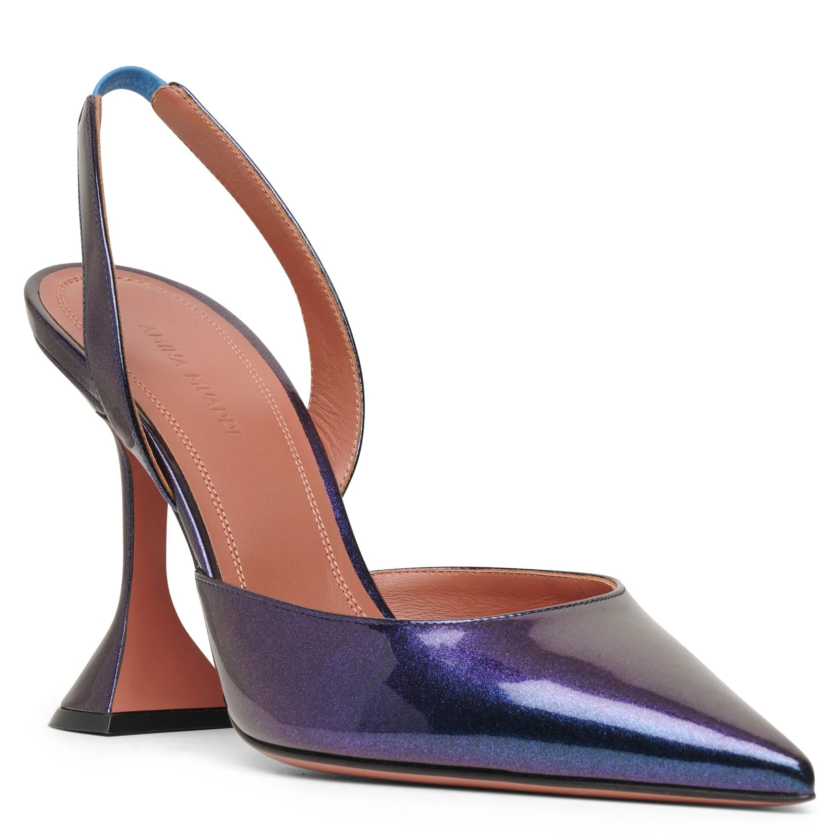 Holli sling patent metallic pumps - Image 3