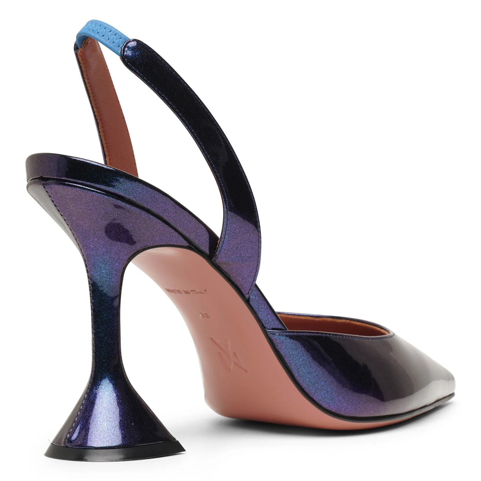 Holli sling patent metallic pumps - Image 4
