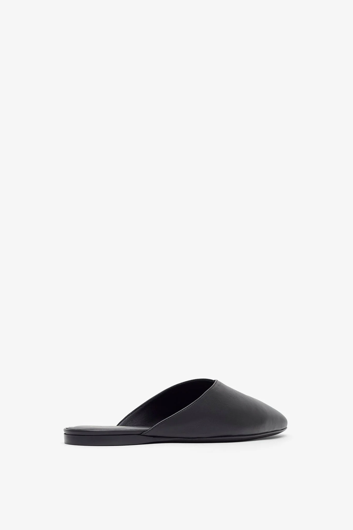 Homebody soft black leather slide sandals - Image 3