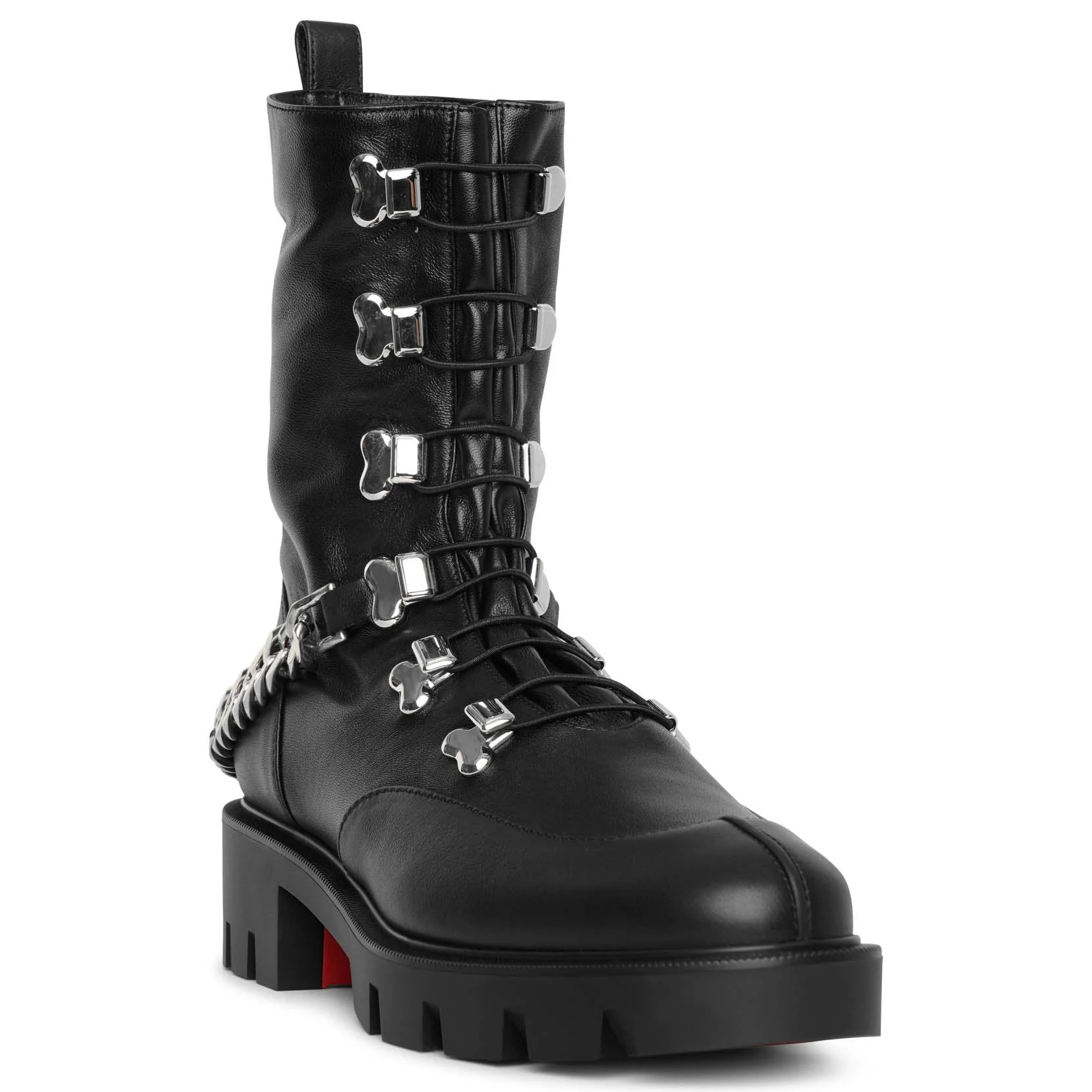 Horse flat leather ankle boots - Image 3