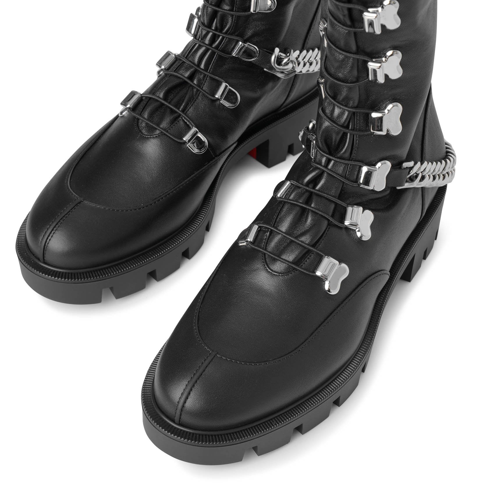 Horse flat leather ankle boots - Image 5