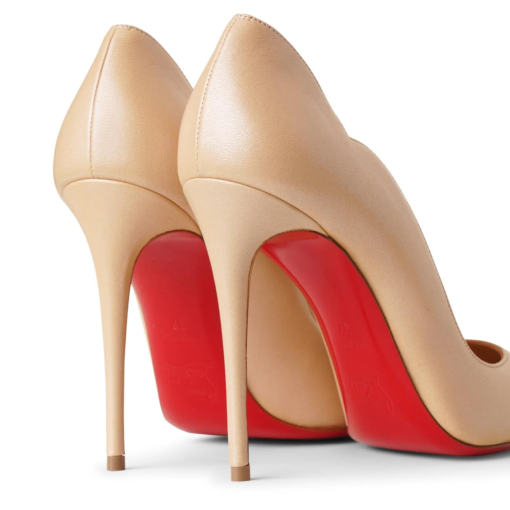 Hot Chick 100 beige nappa pumps - Image 5
