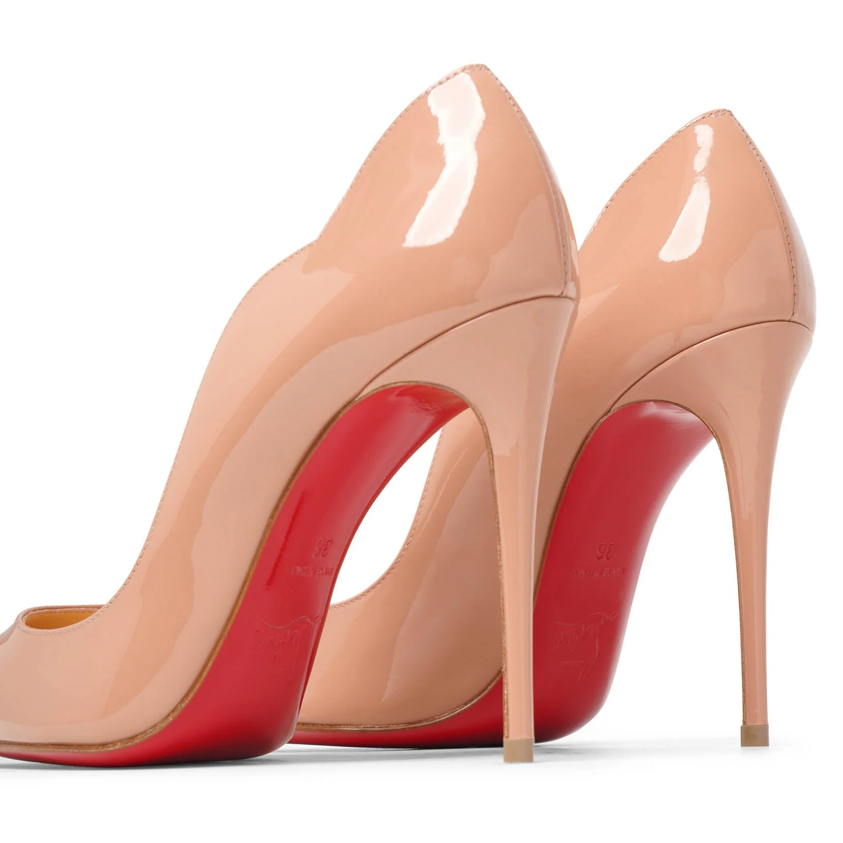 Hot Chick 100 nude patent pumps - Image 5