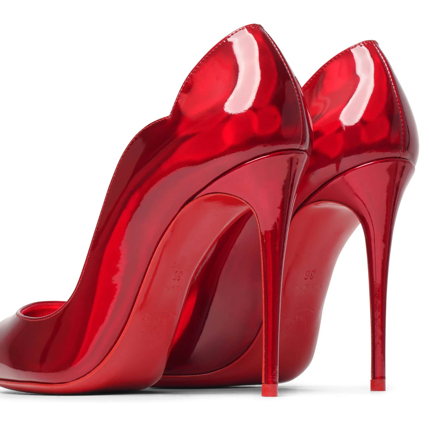 Hot Chick 100 patent red pumps - Image 5