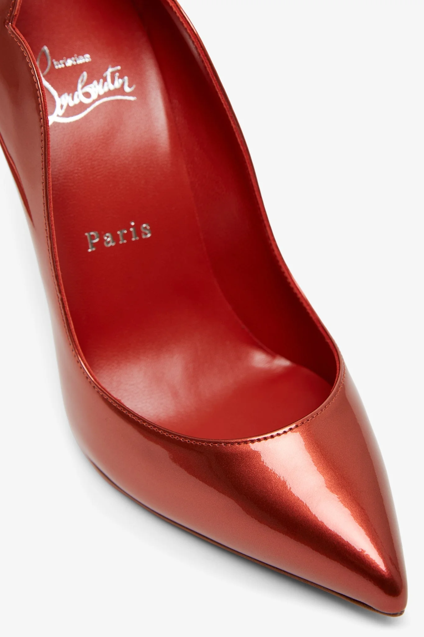 Hot Chick 100 red metallic pumps - Image 5