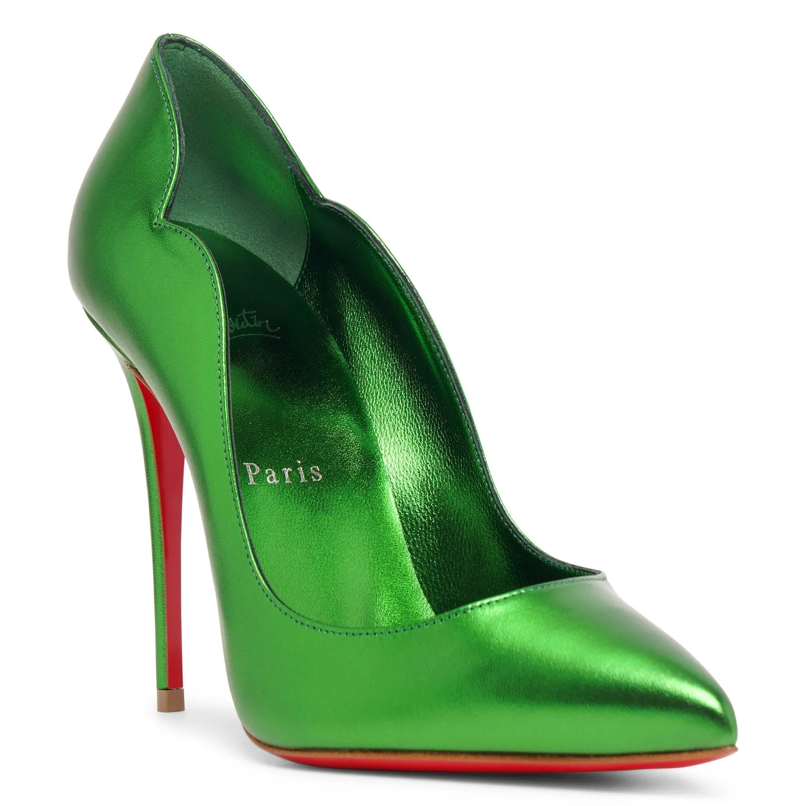 Hot Chick 100 spinach laminato pumps - Image 3
