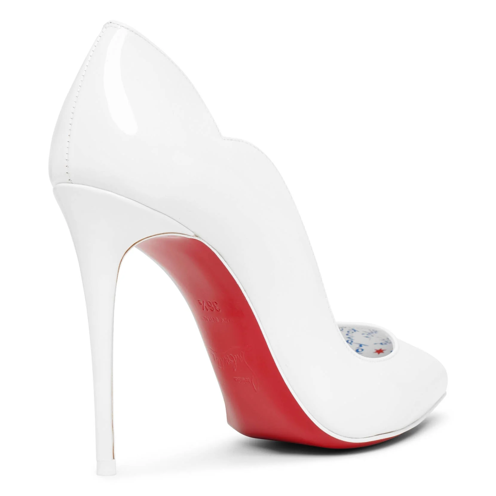 Hot Chick 100 white patent pumps - Image 4