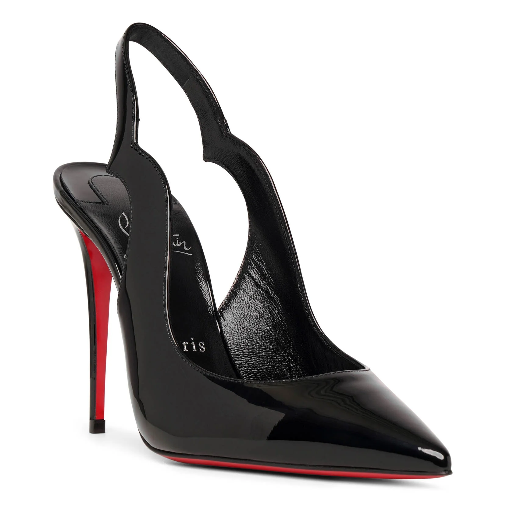 Hot Chick sling 100 black patent pumps - Image 3