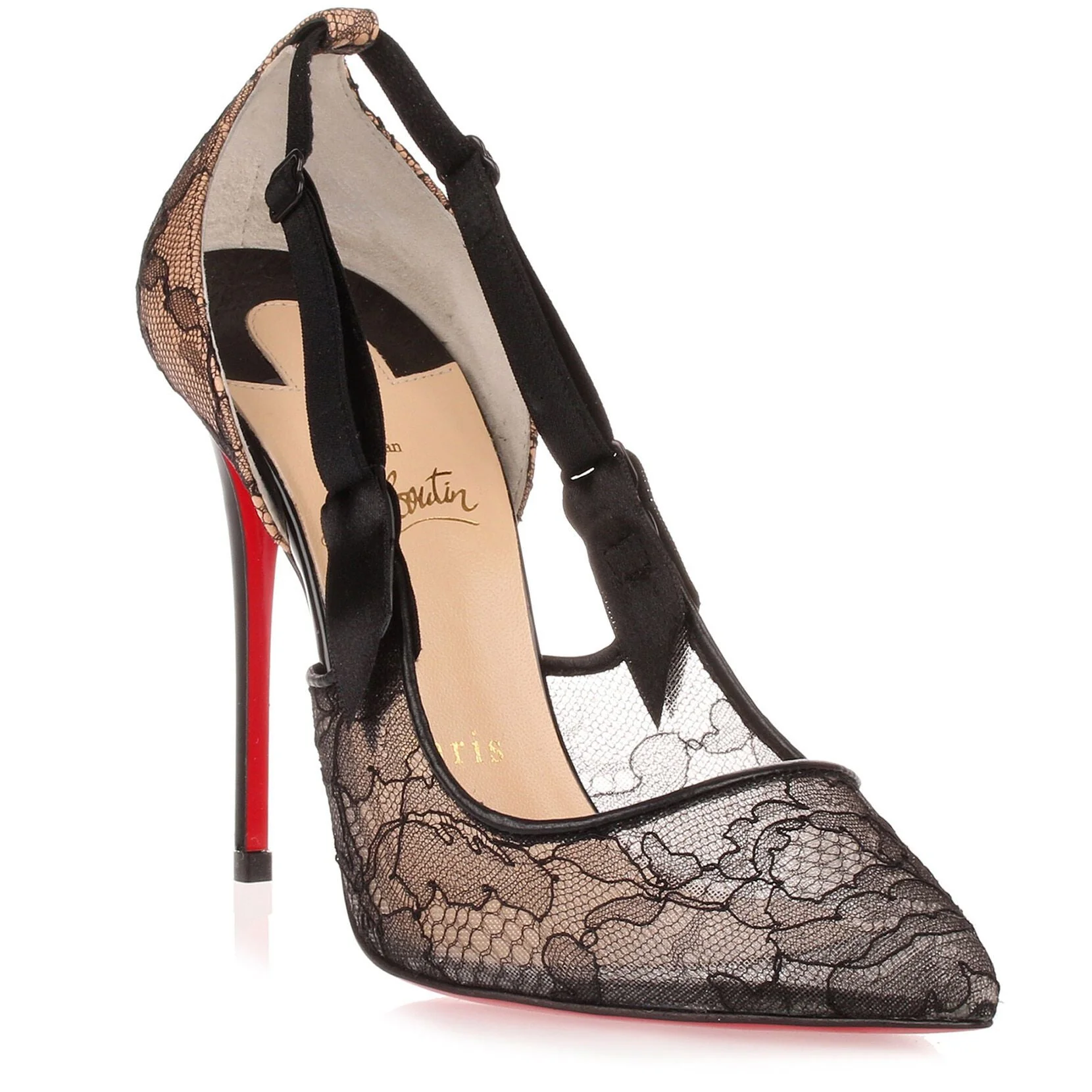 Hot Jeanbi 100 black lace pump - Image 2