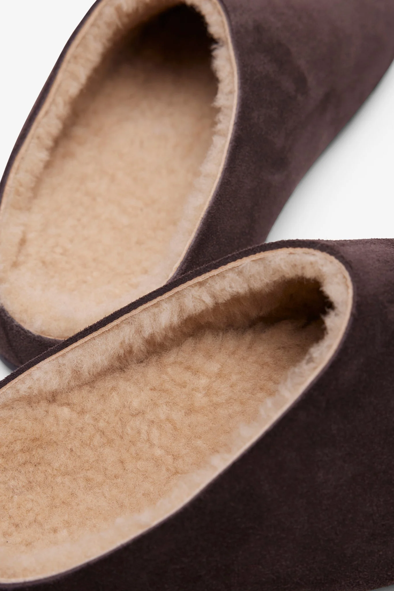 Hudson suede and shearling slides - Image 5