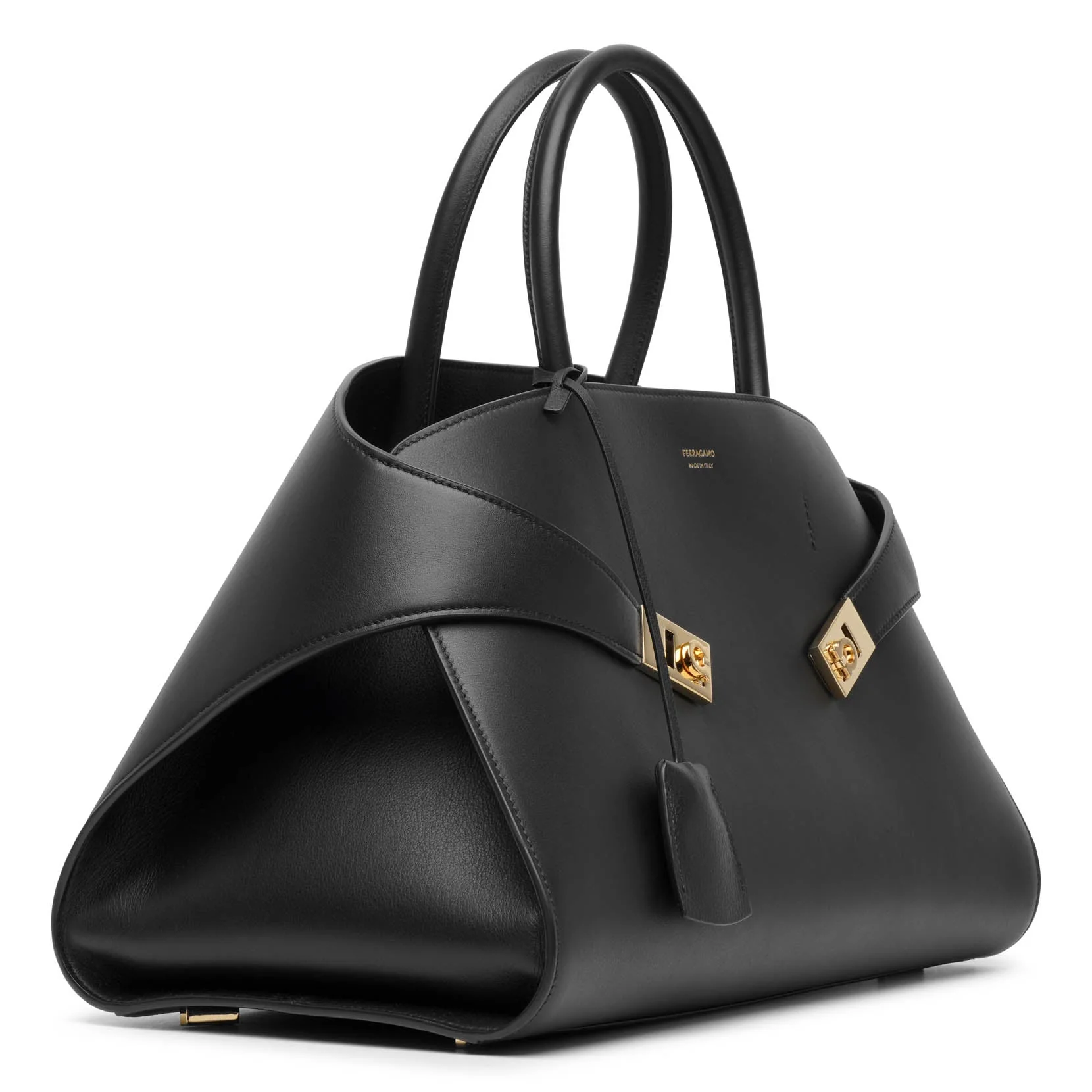 Hug black medium top handle bag - Image 3