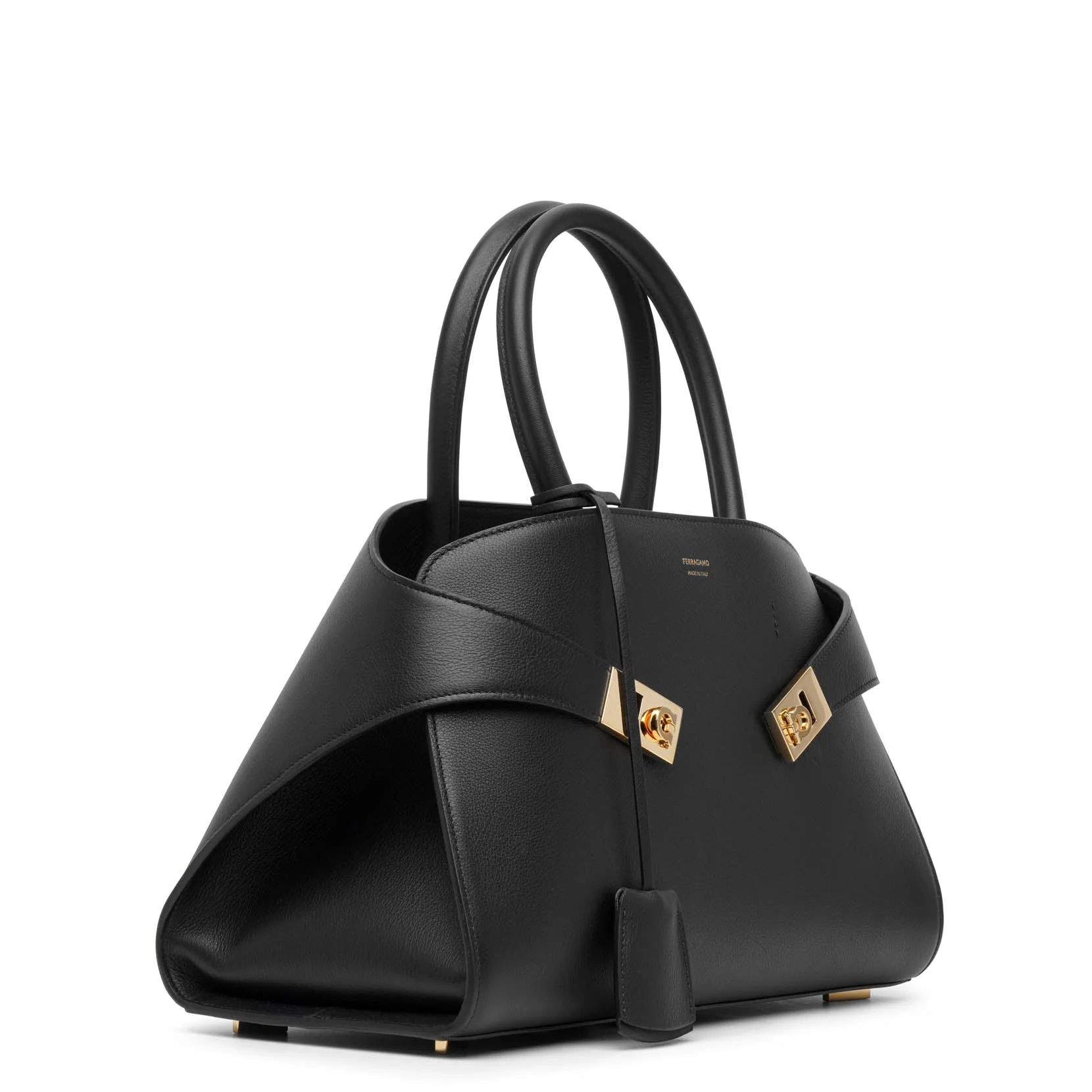 Hug black small top handle bag - Image 3