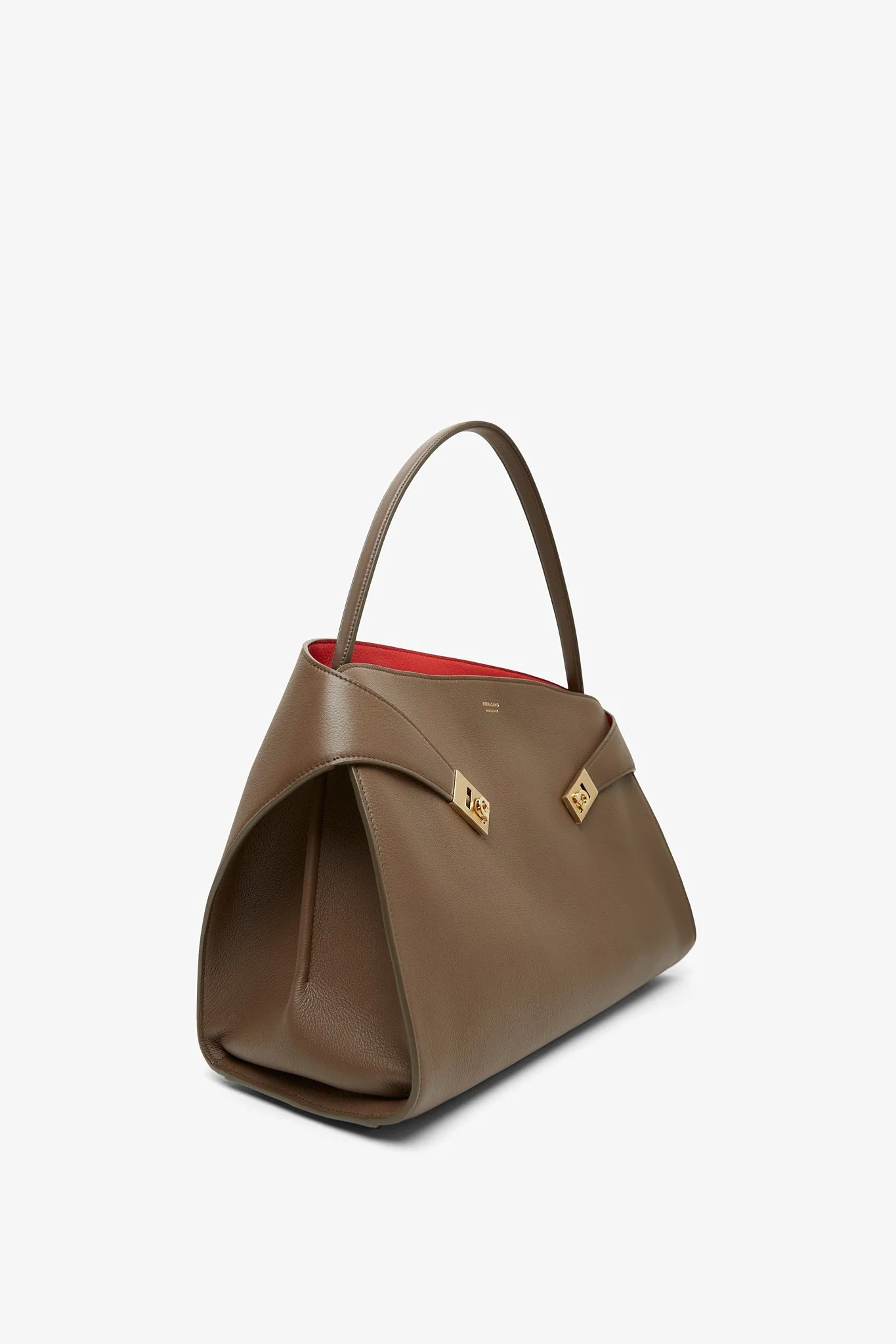 Hug medium taupe shoulder bag - Image 3