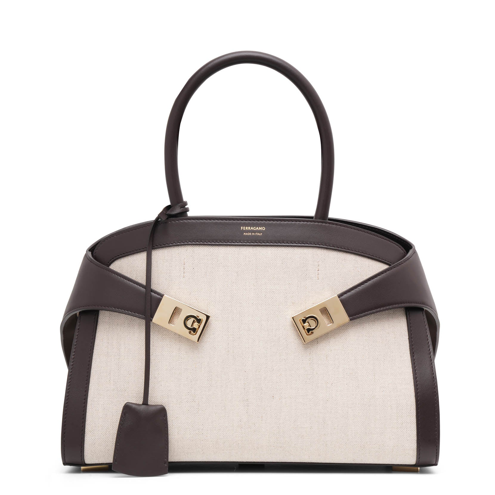 Hug small beige canvas bag