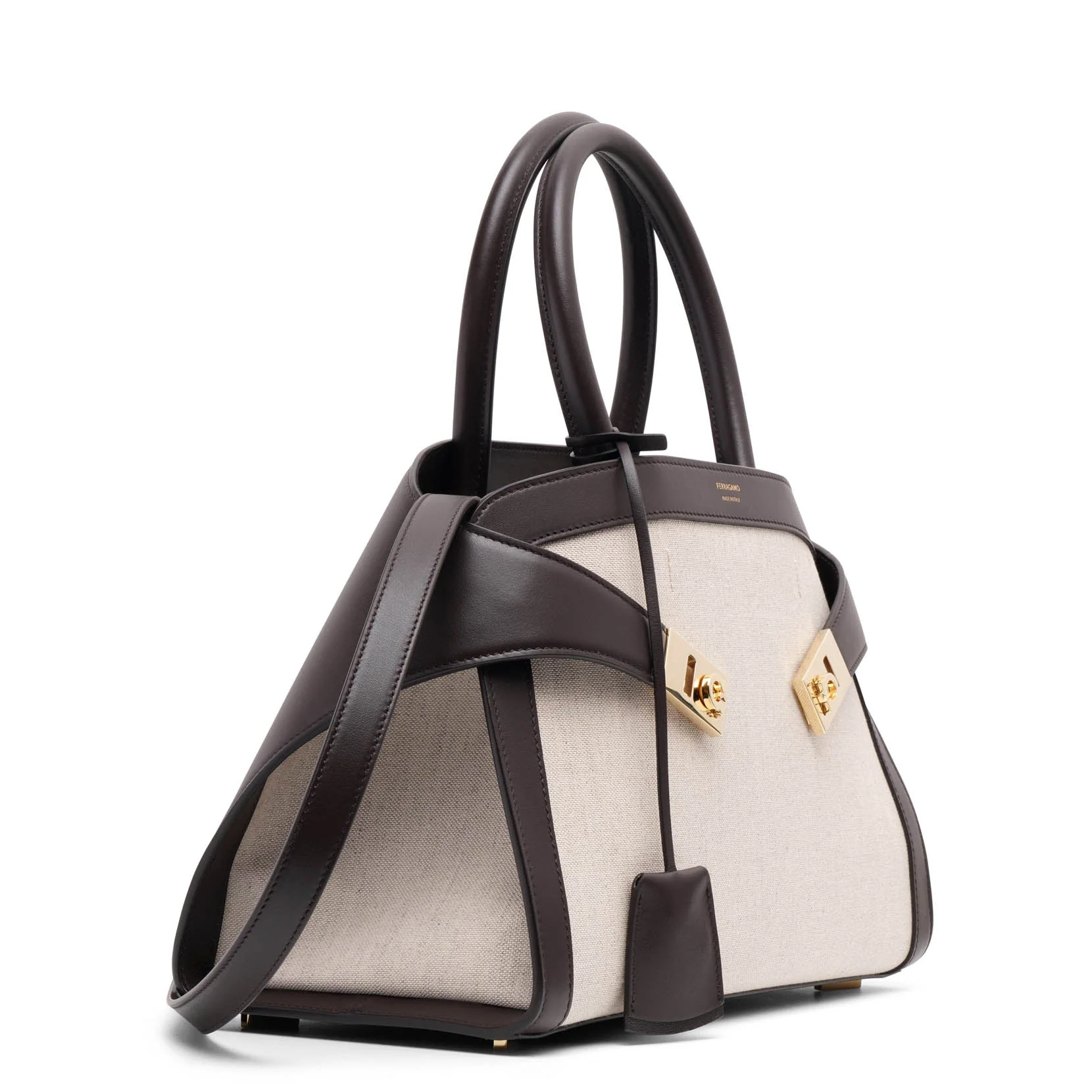 Hug small beige canvas bag - Image 3