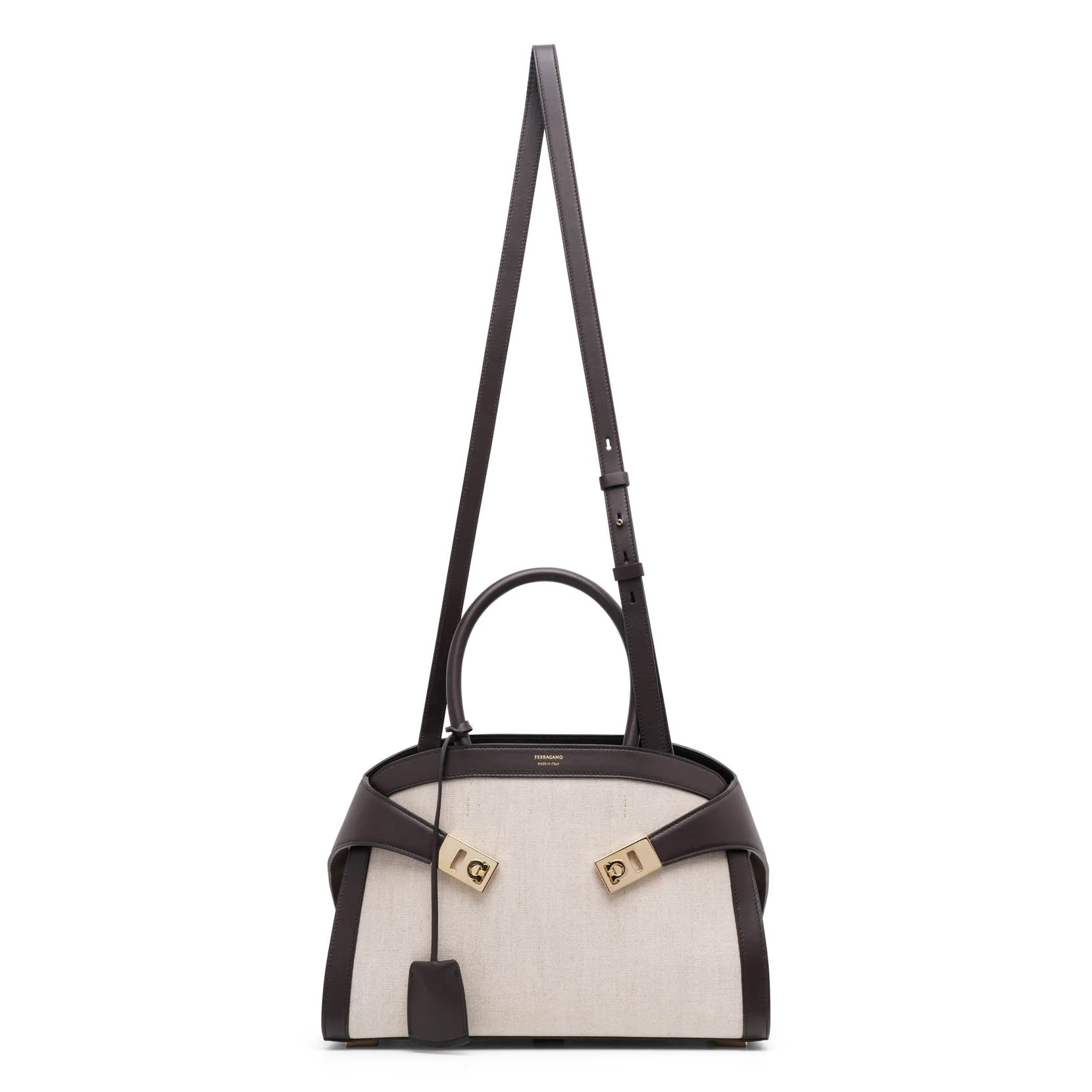 Hug small beige canvas bag - Image 5