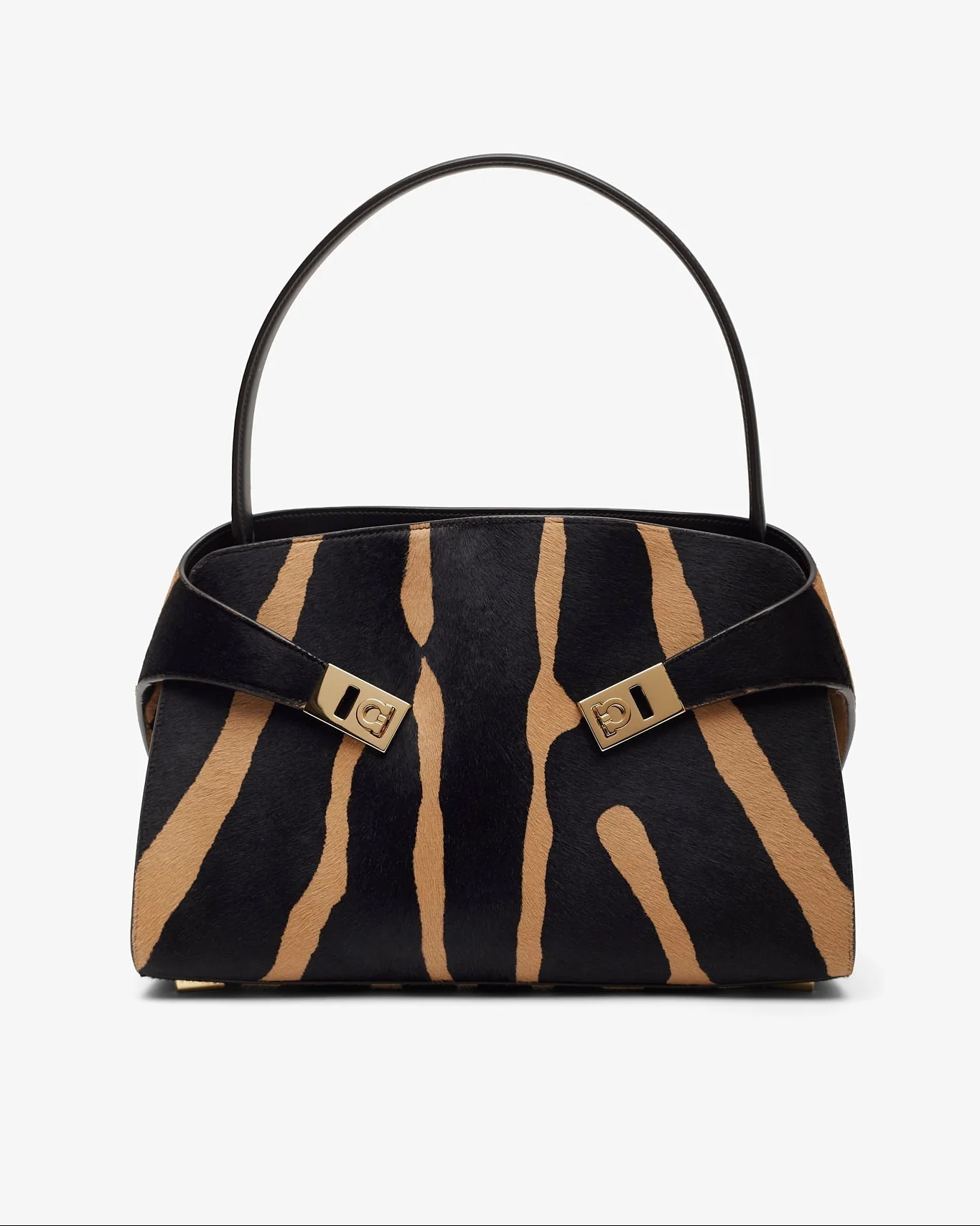 Hug small black and brown shoulder bag