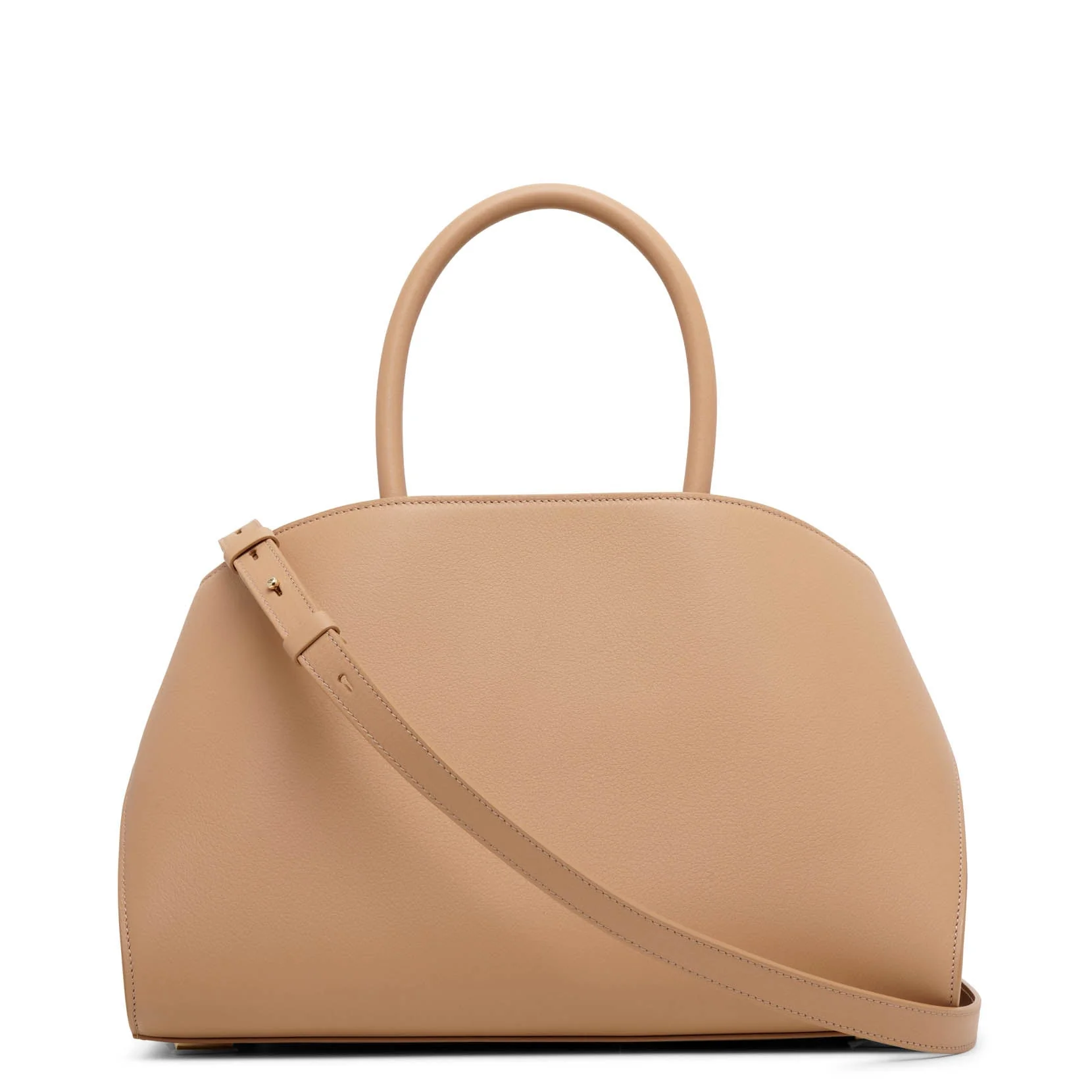 Hug soft light camel top handle bag - Image 4