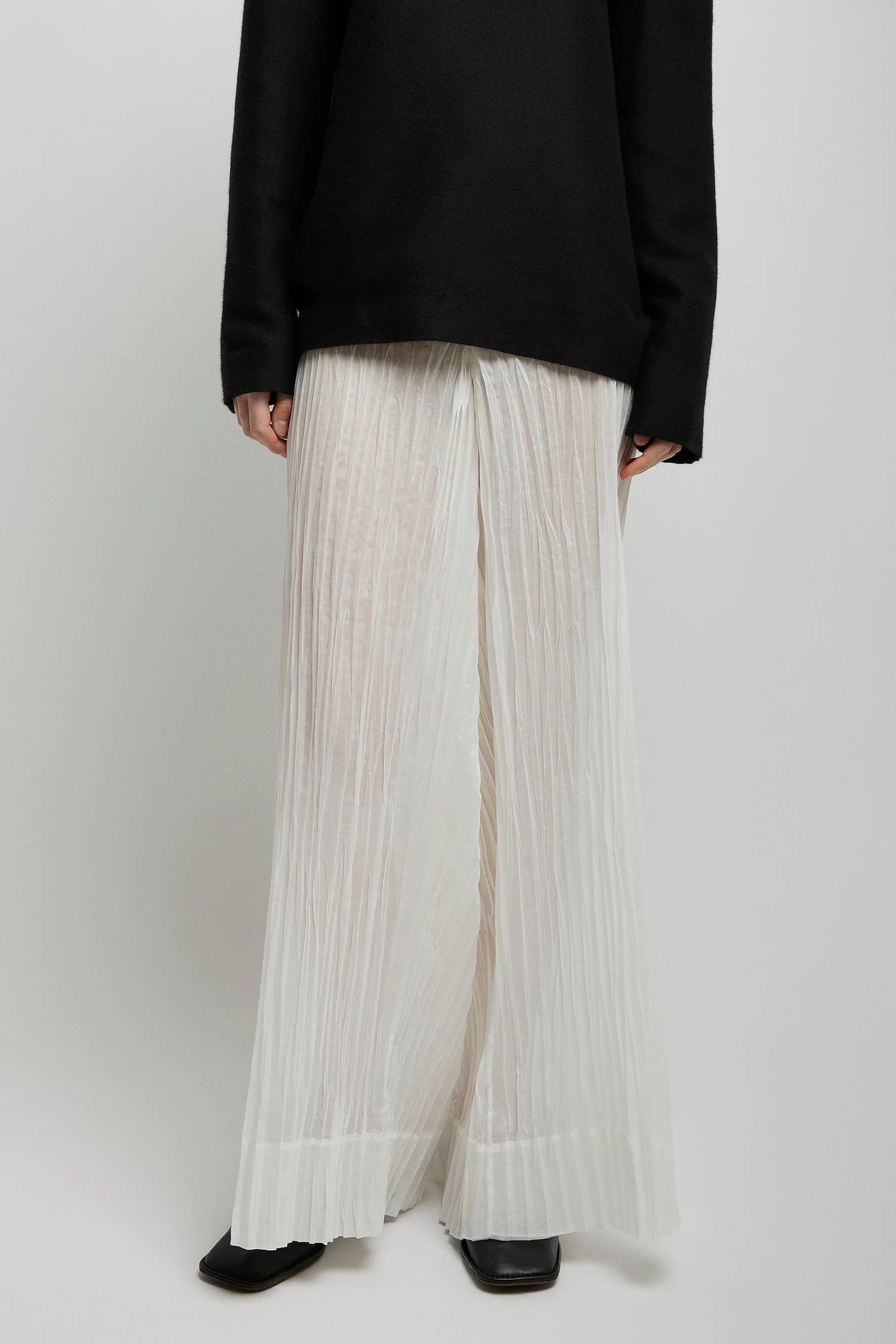 Hypnosta cotton poplin wide leg pants - Image 2