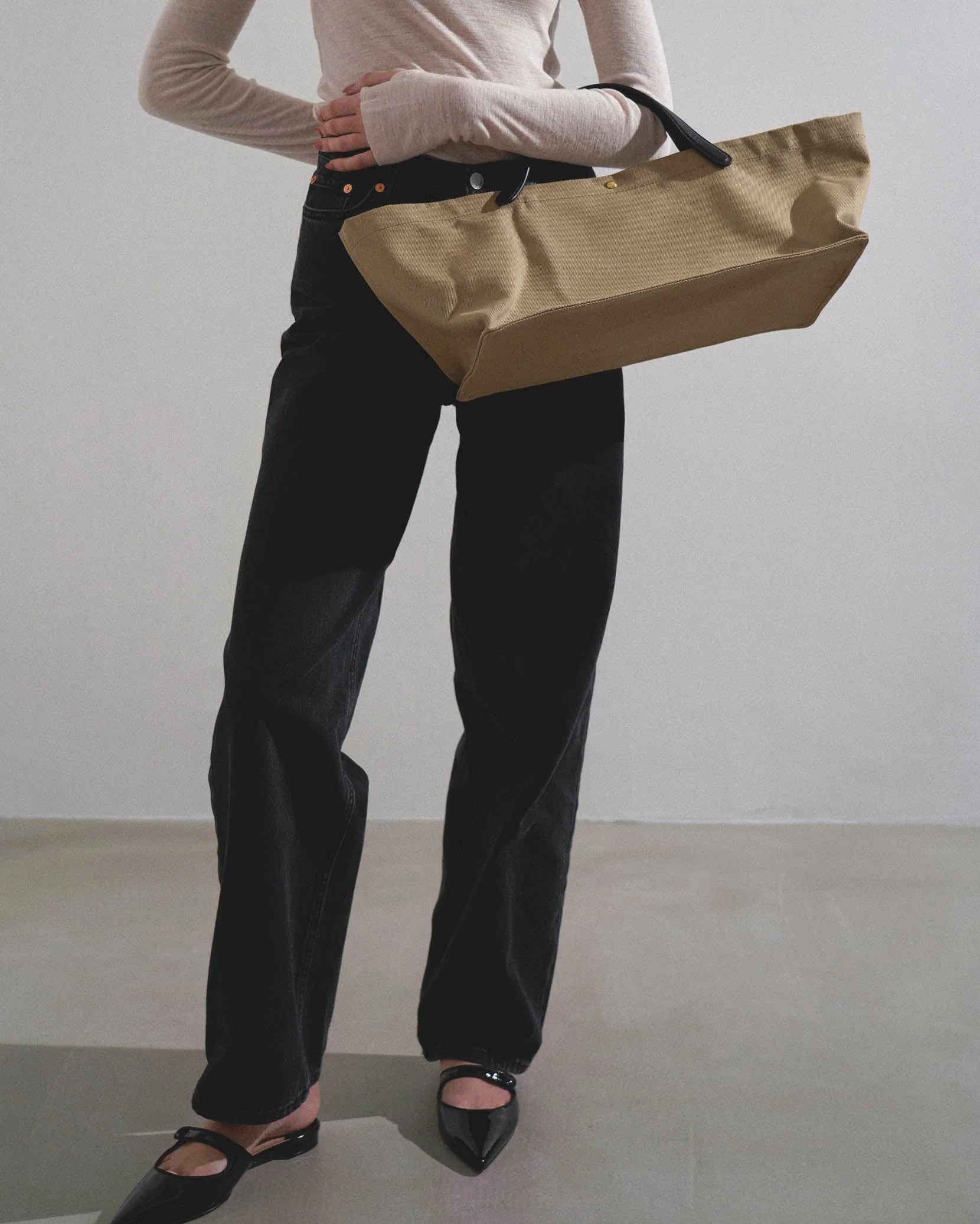 Idaho beige canvas bag - Image 2