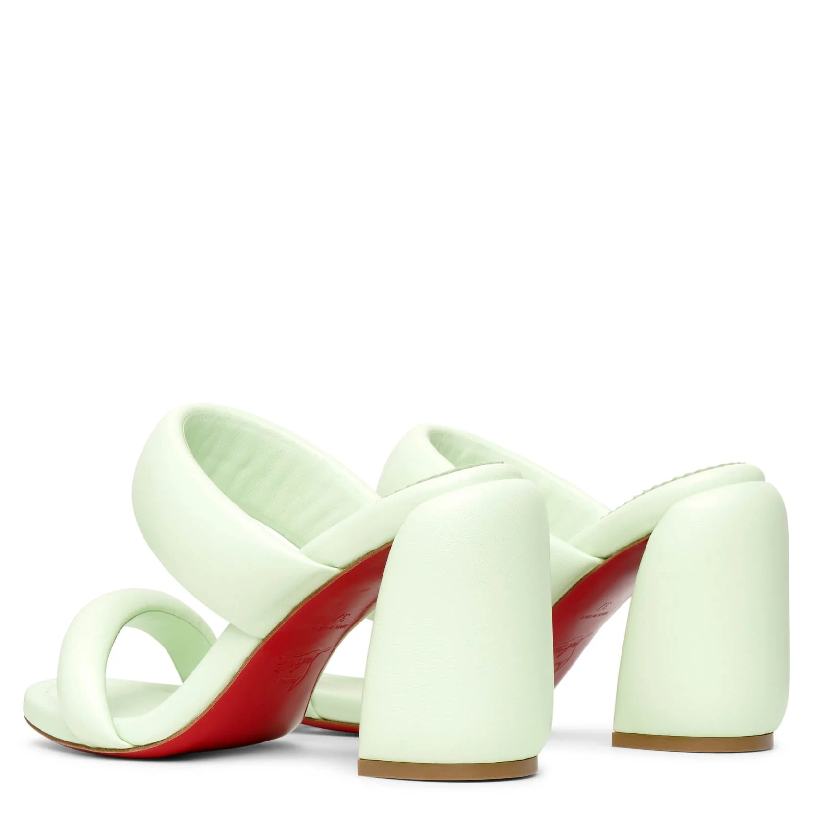 Inflama Sab 85 green leather mules - Image 5