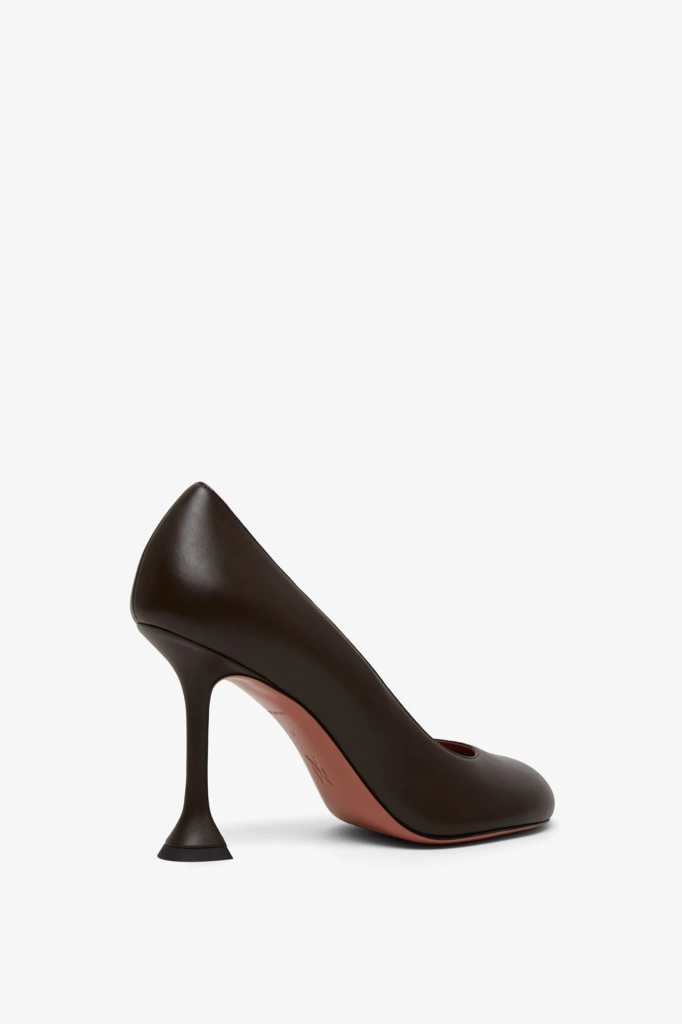 Iris 95 brown leather pumps - Image 3