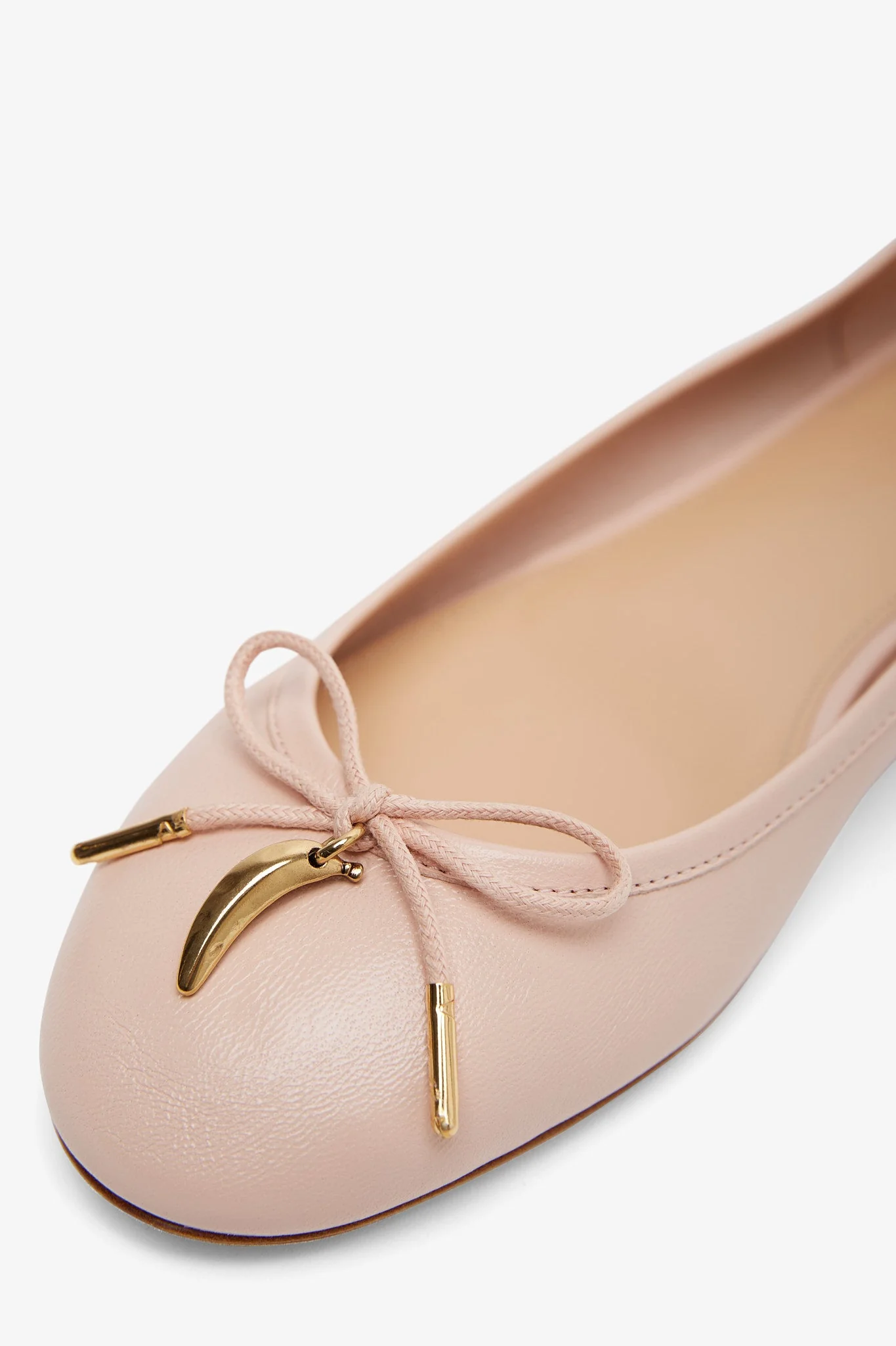 Iris beige leather ballerinas - Image 4