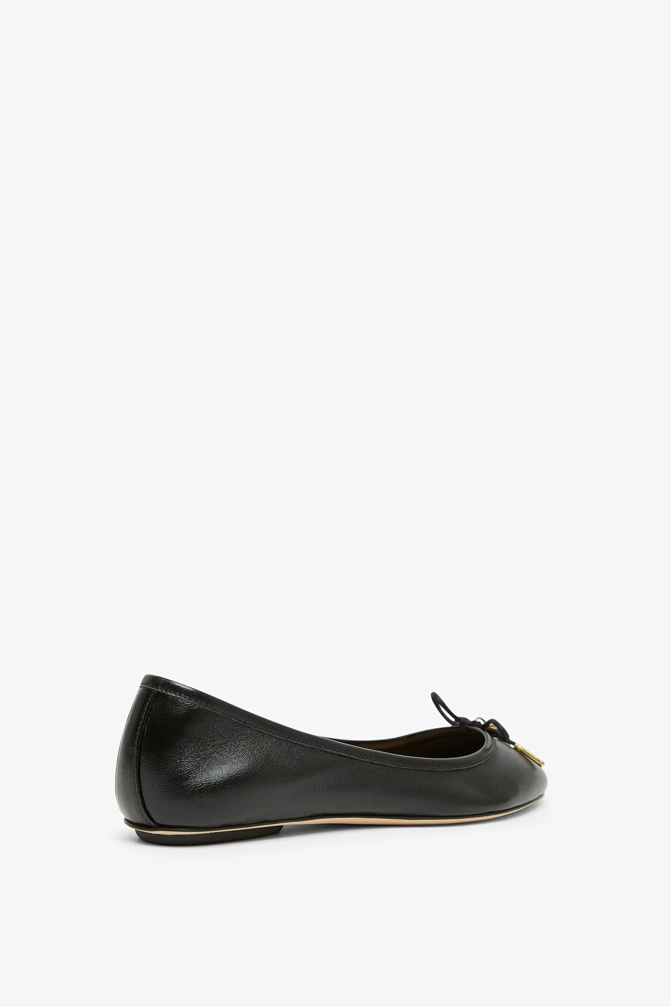 Iris black leather ballerinas - Image 3