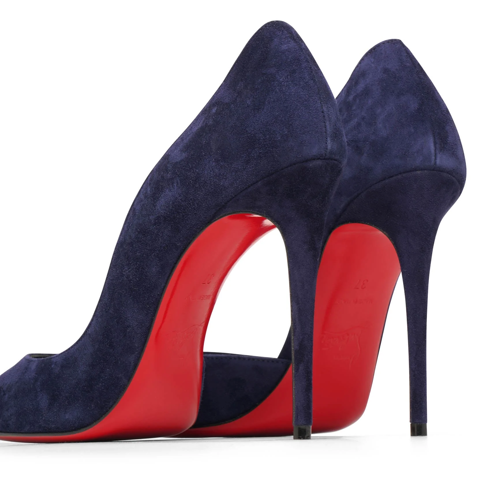 Iriza 100 navy suede pumps - Image 5
