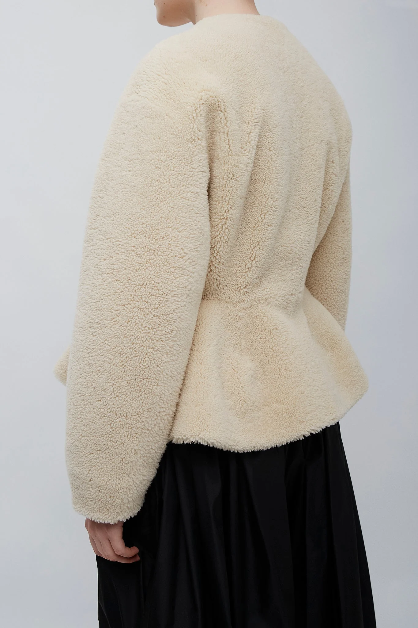 Ivory peplum jacket - Image 3