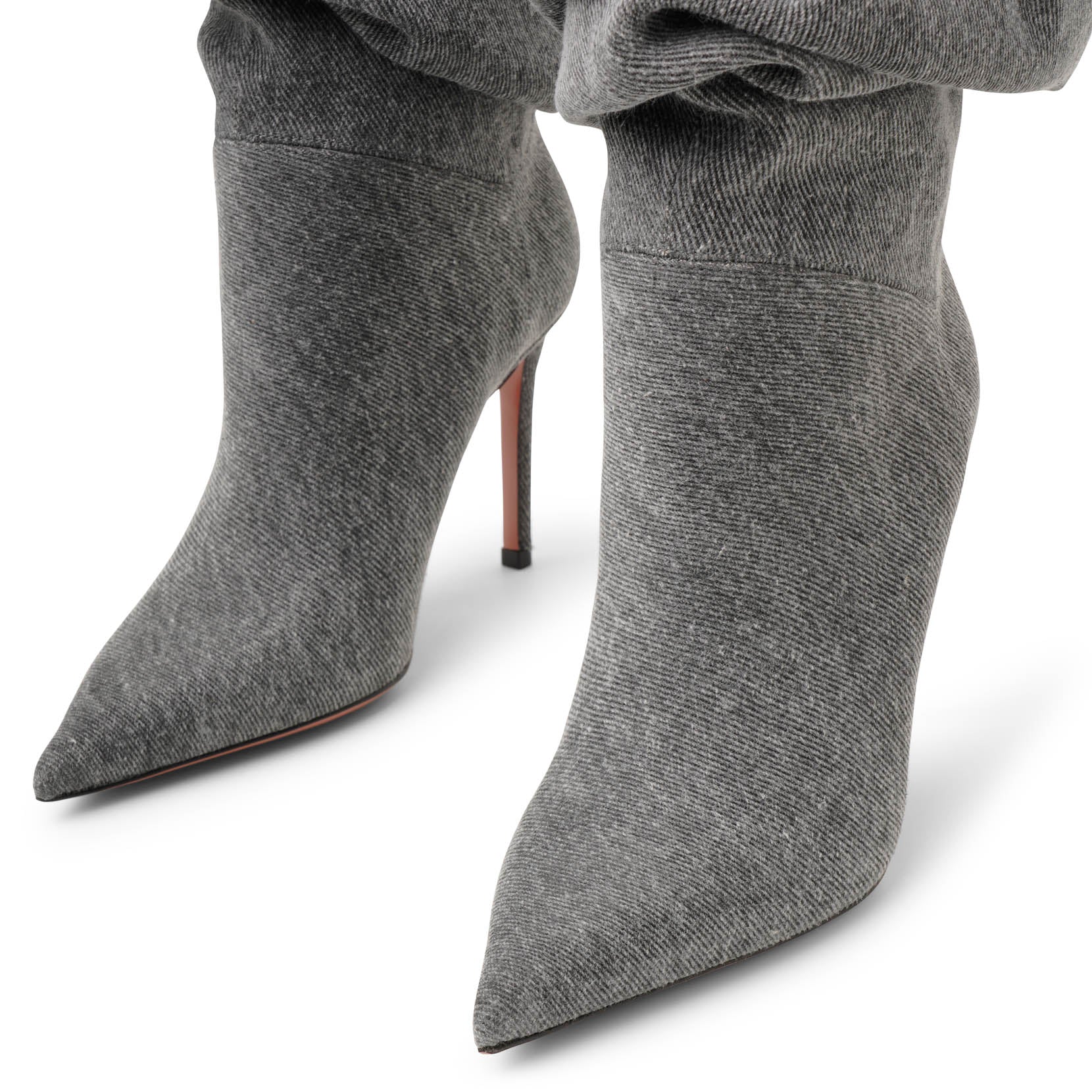 Jahleel 95 grey denim booties - Image 5
