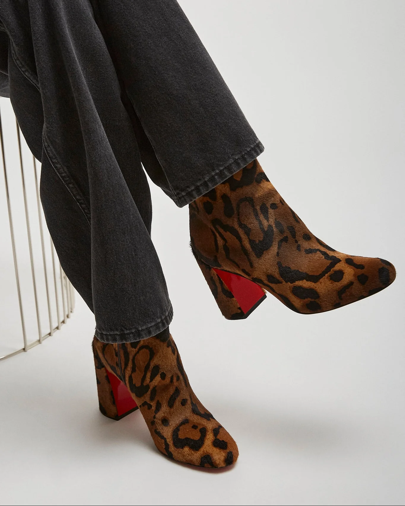 Jane 85 leopard ankle boots - Image 2