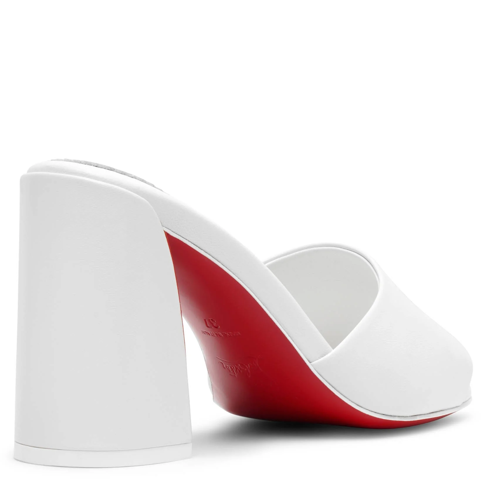 Jane 85 white leather mules - Image 4