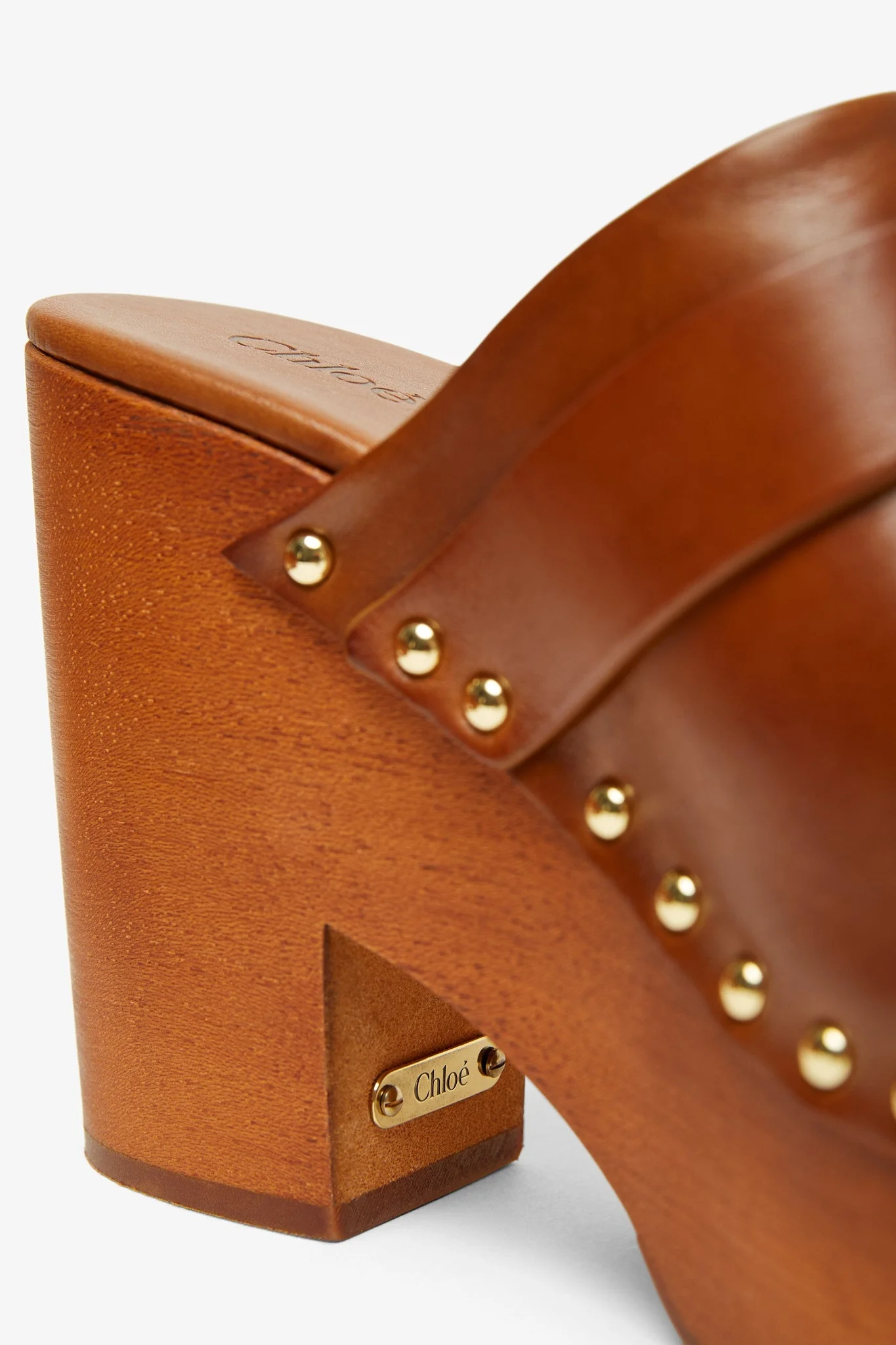 Jeannette tan clogs - Image 5