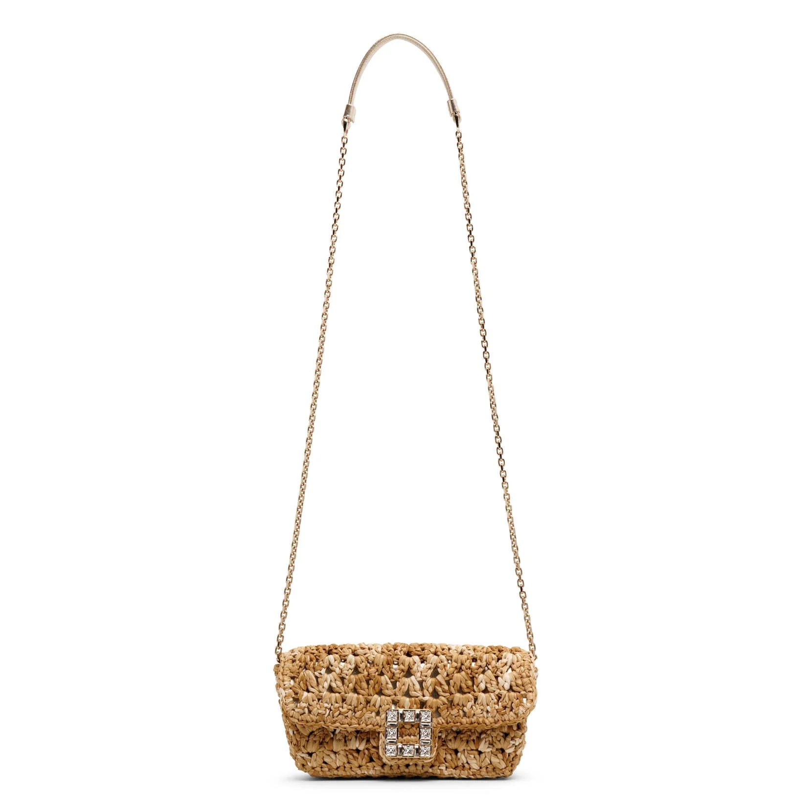 Jeu de Fille Crochet raffia clutch bag - Image 3