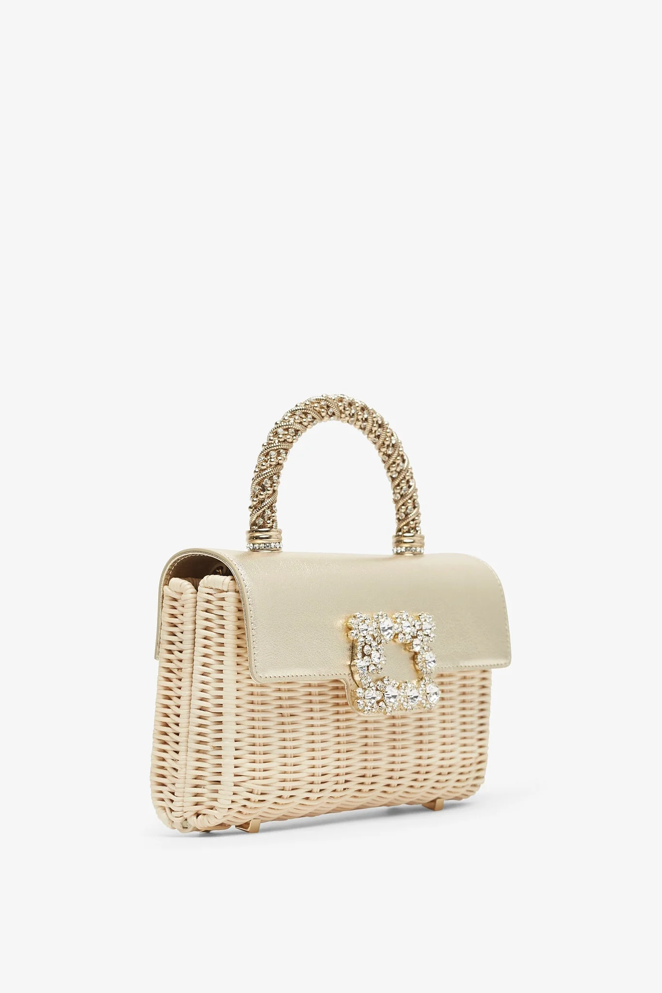 Jewel Efflorescence rattan mini bag - Image 3