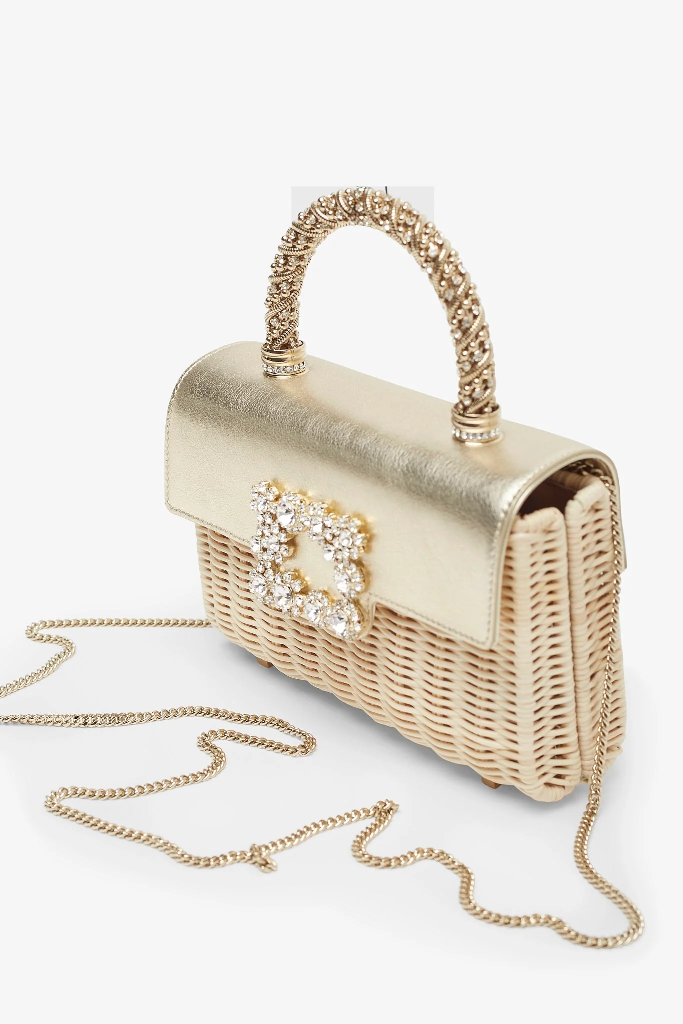 Jewel Efflorescence rattan mini bag - Image 4