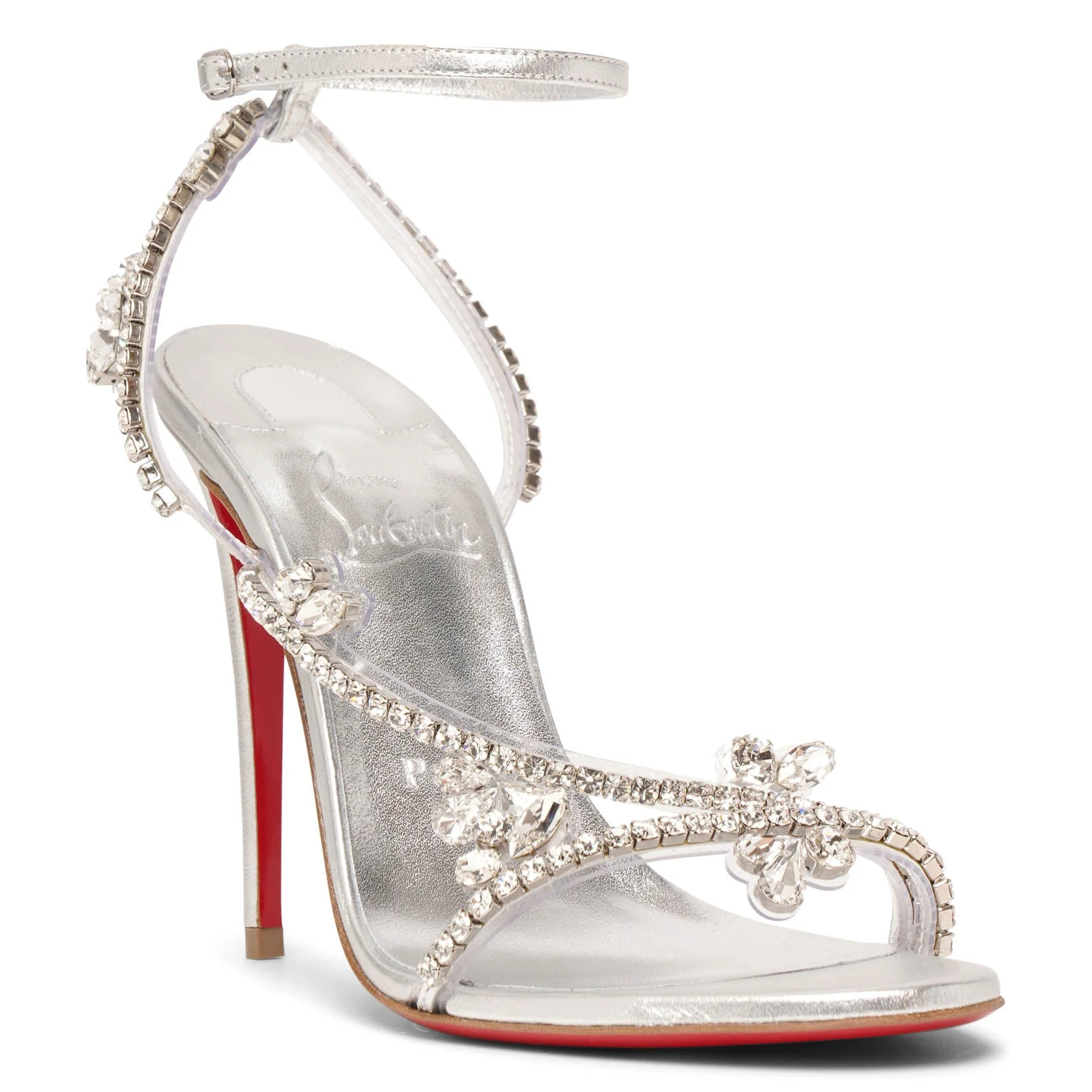 Joli Queen 100 PVC silver sandals - Image 3