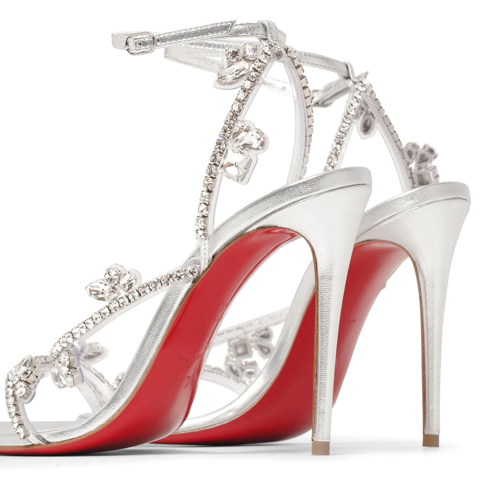 Joli Queen 100 PVC silver sandals - Image 5