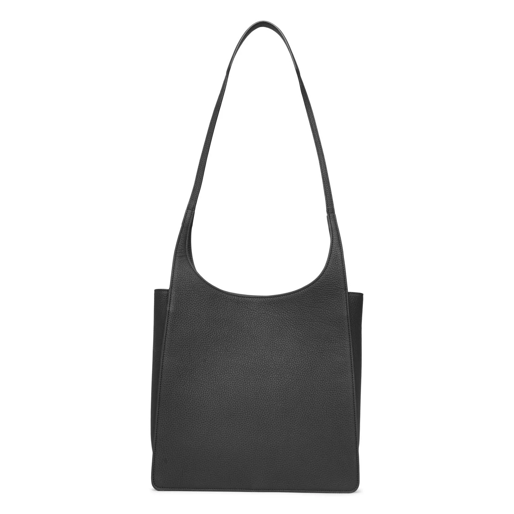 Jules black leather tote bag - Image 4