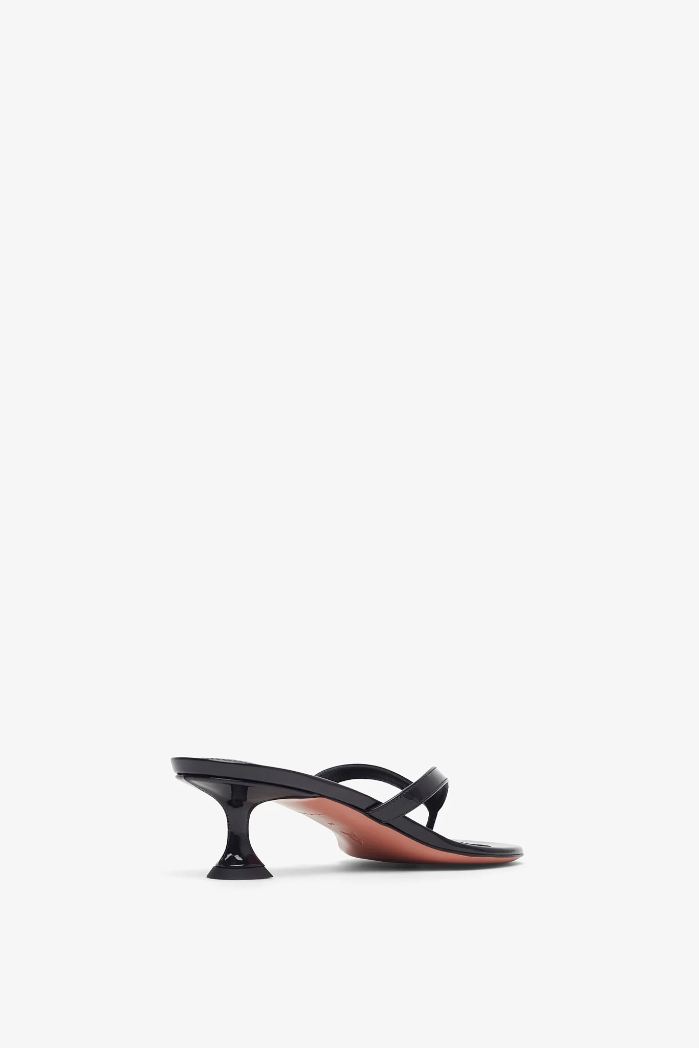 Juliette 45 black patent thong mules - Image 3