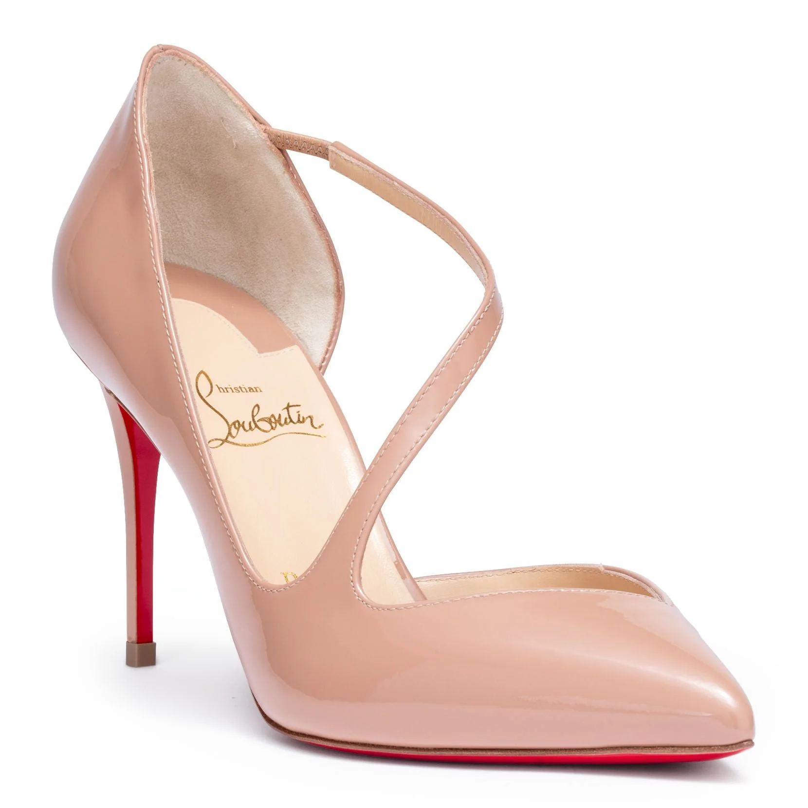 Jumping beige 85 patent leather pumps - Image 2