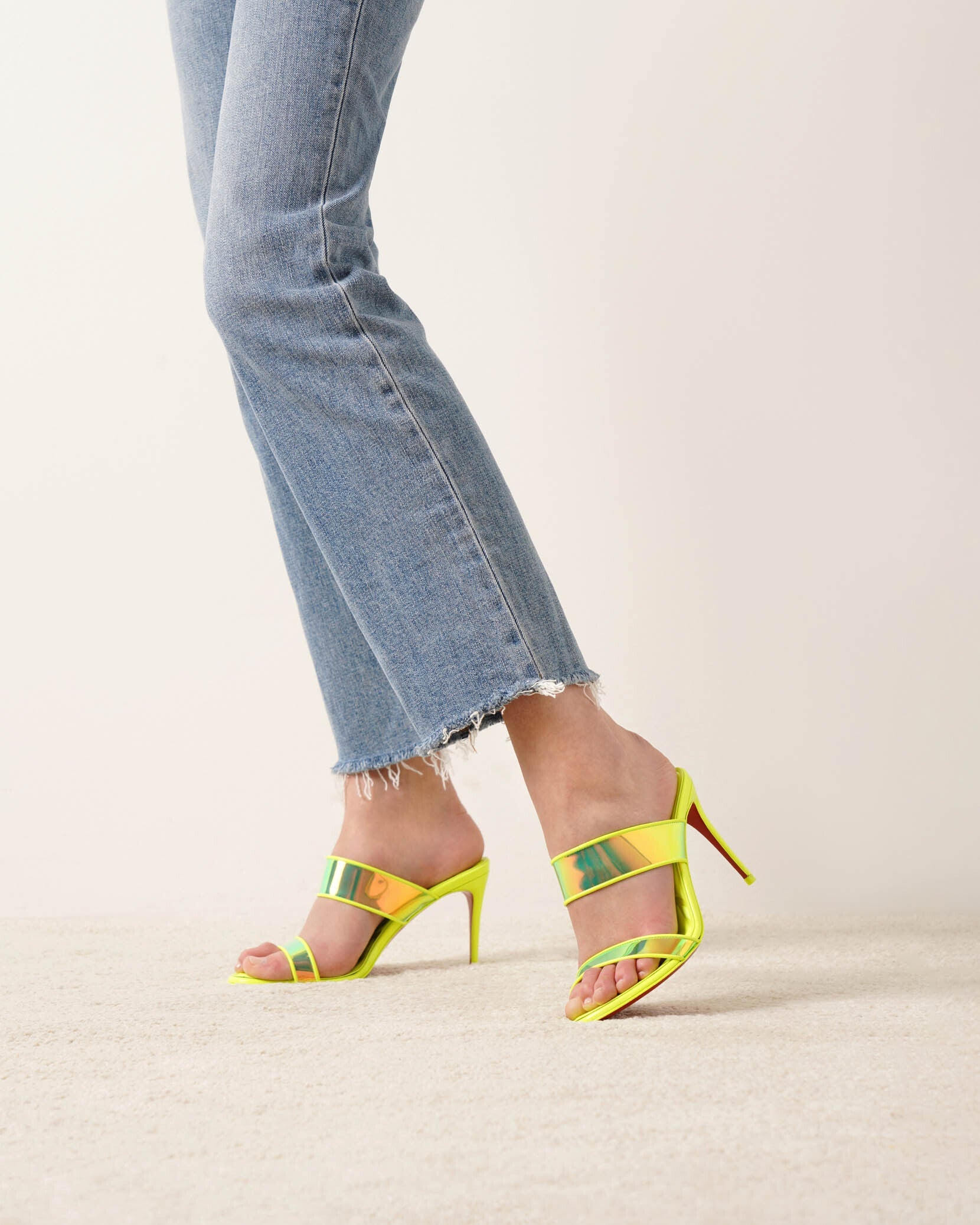 Just Loubi 85 yellow mules - Image 2