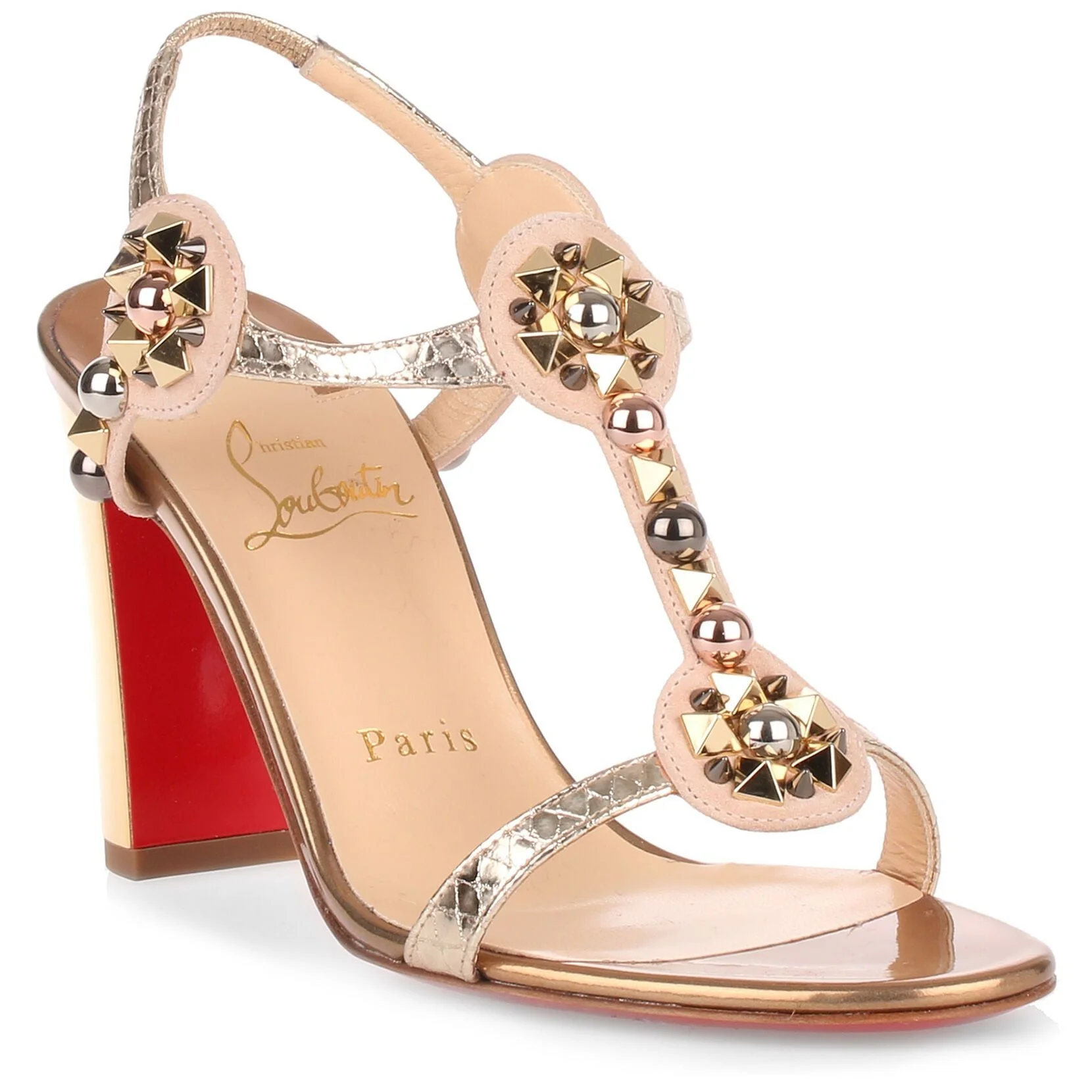 Kaleitop 85 metallic leather sandal - Image 2
