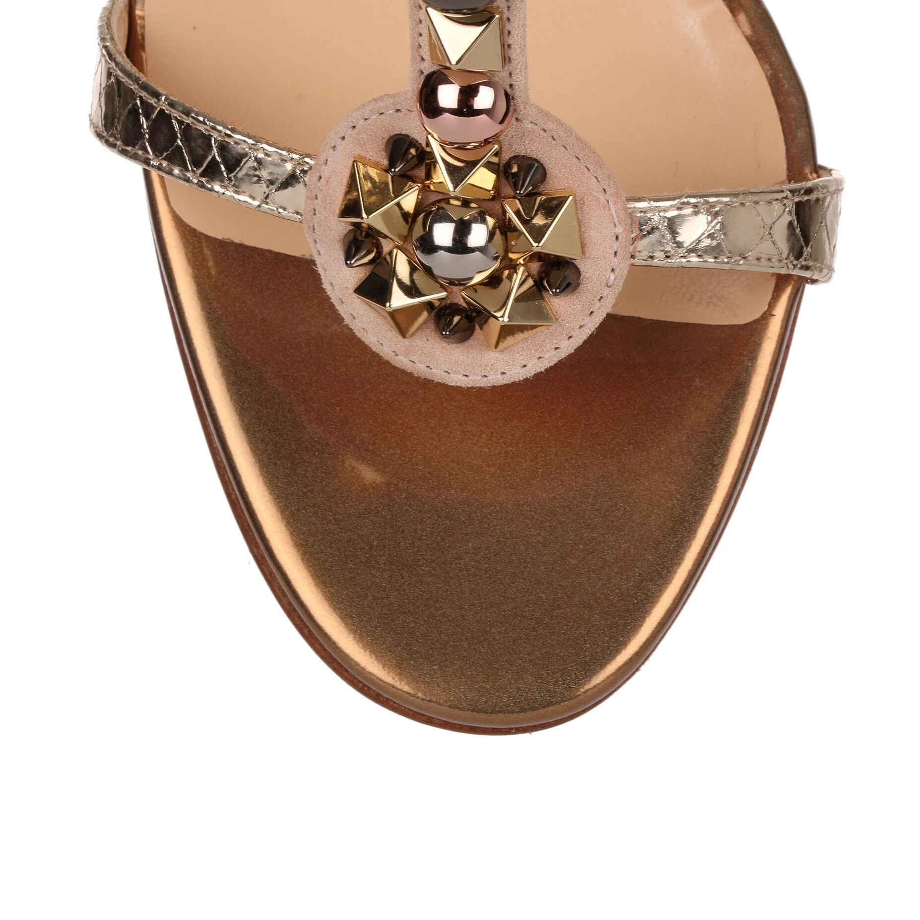 Kaleitop 85 metallic leather sandal - Image 4