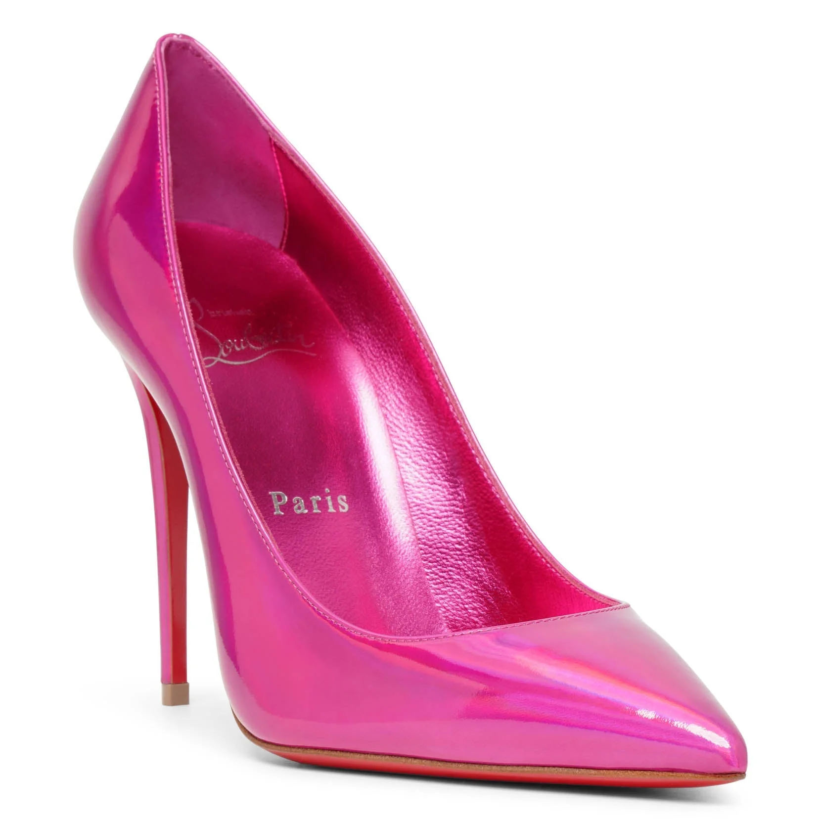 Kate 100 patent psychic pink pumps - Image 3