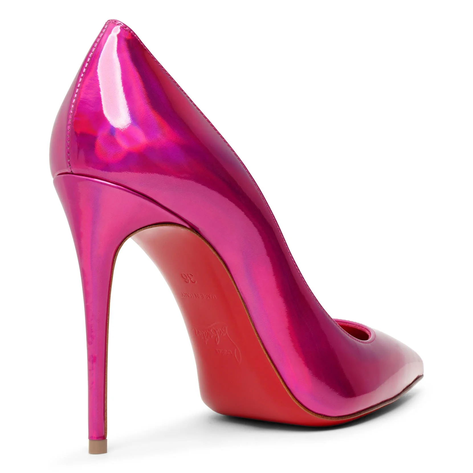 Kate 100 patent psychic pink pumps - Image 4