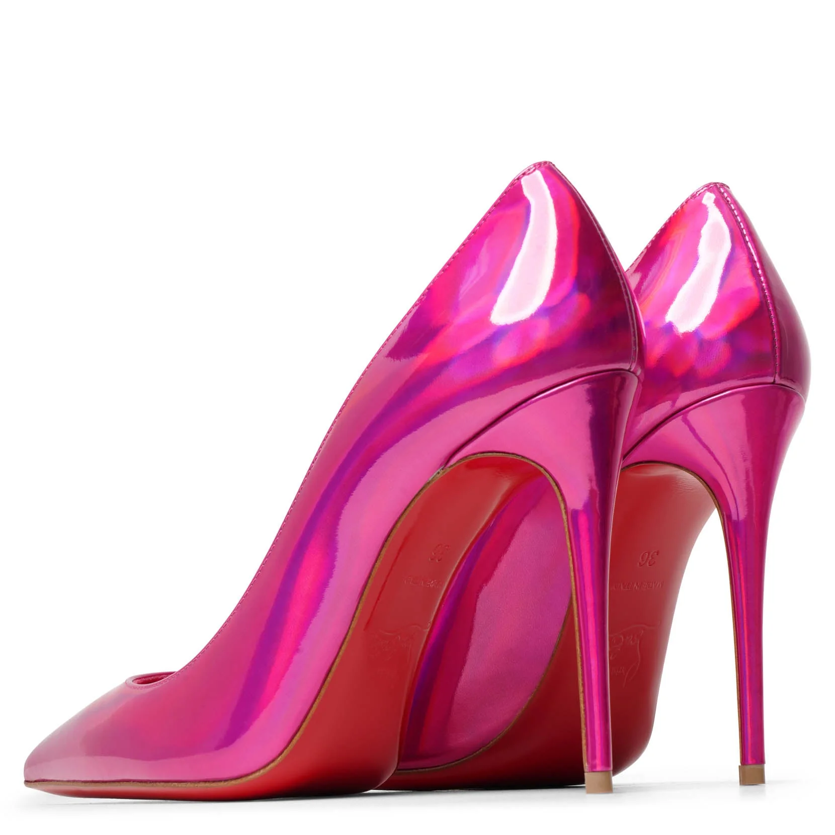 Kate 100 patent psychic pink pumps - Image 5